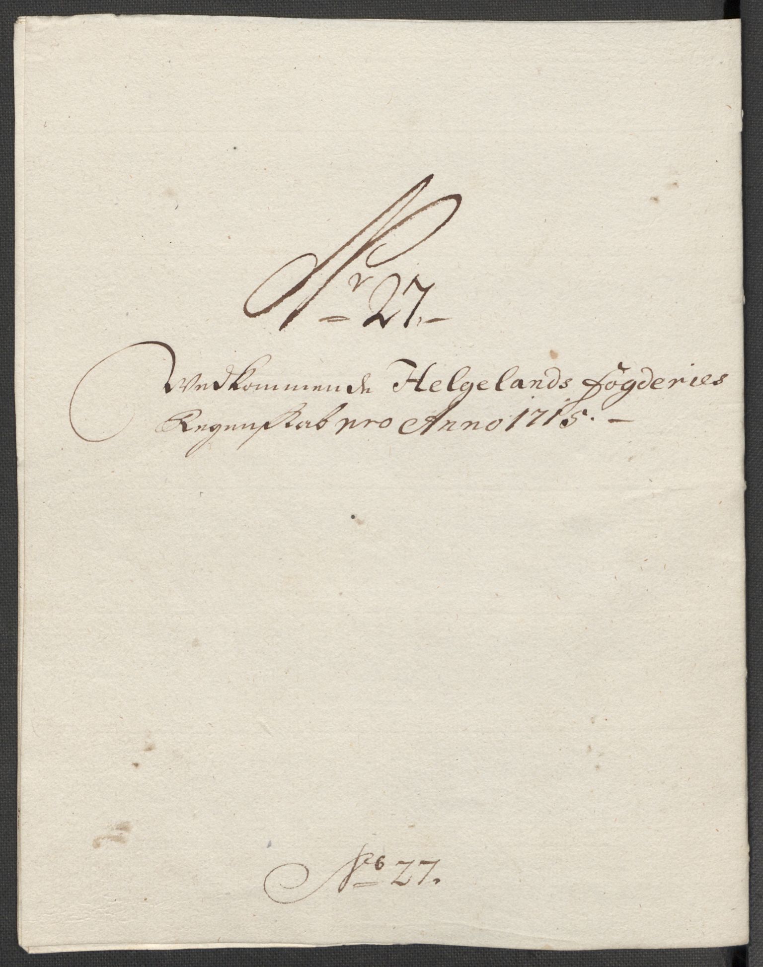 Rentekammeret inntil 1814, Reviderte regnskaper, Fogderegnskap, AV/RA-EA-4092/R65/L4513: Fogderegnskap Helgeland, 1714-1715, p. 631