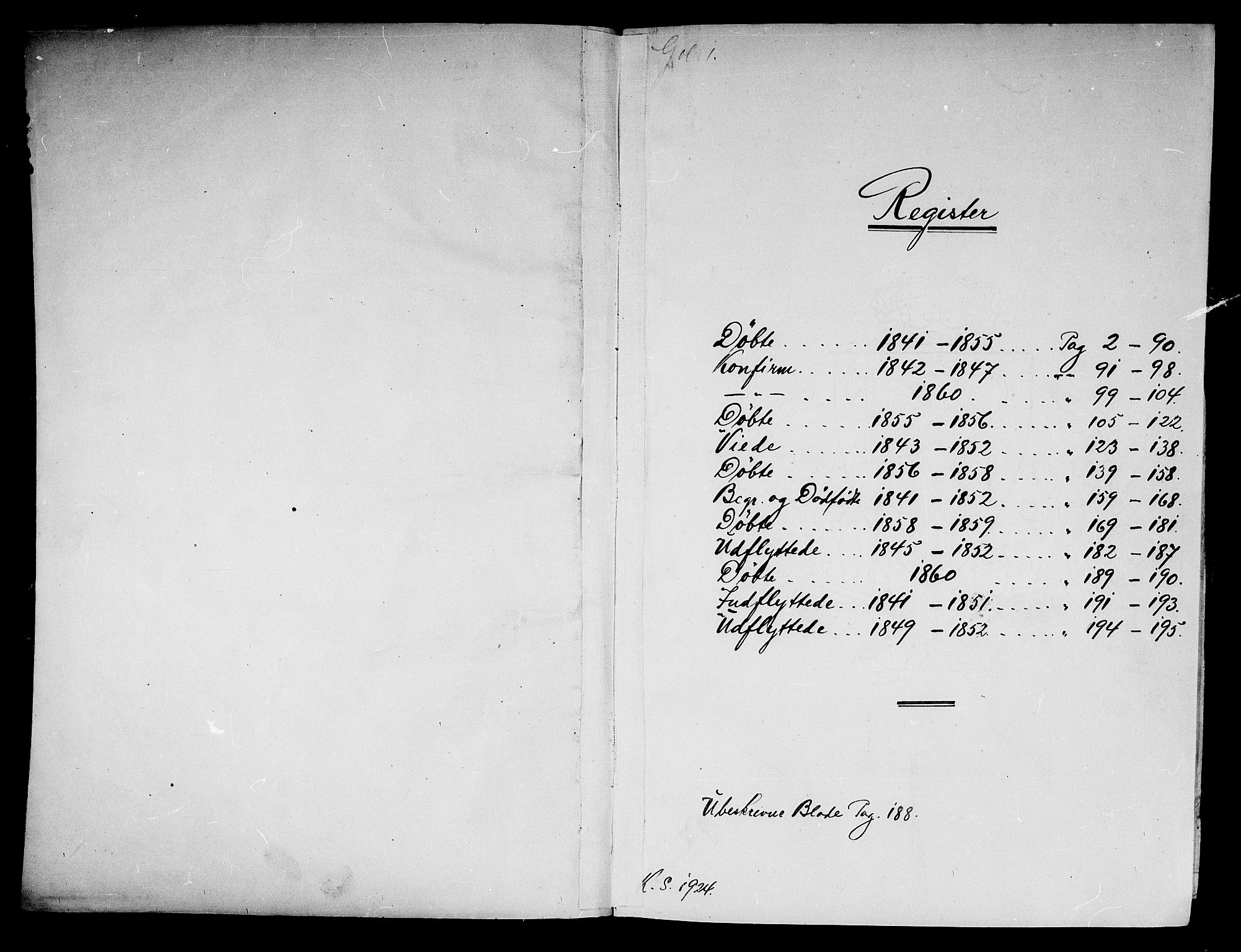 Gol kirkebøker, SAKO/A-226/G/Ga/L0001: Parish register (copy) no. I 1, 1841-1860