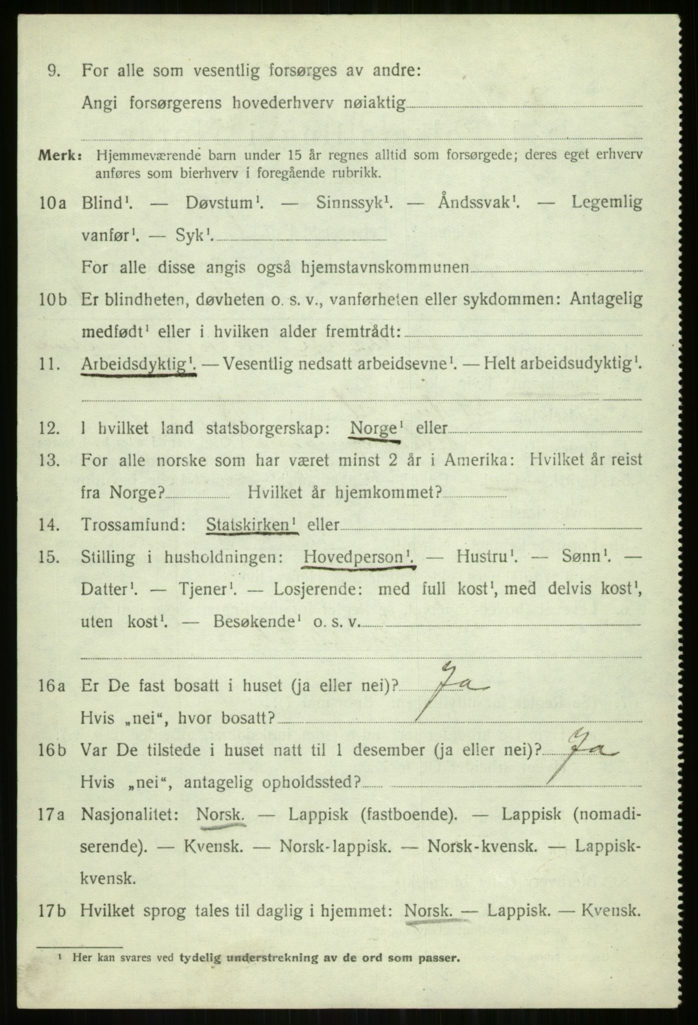 SATØ, 1920 census for Tromsøysund, 1920, p. 7553