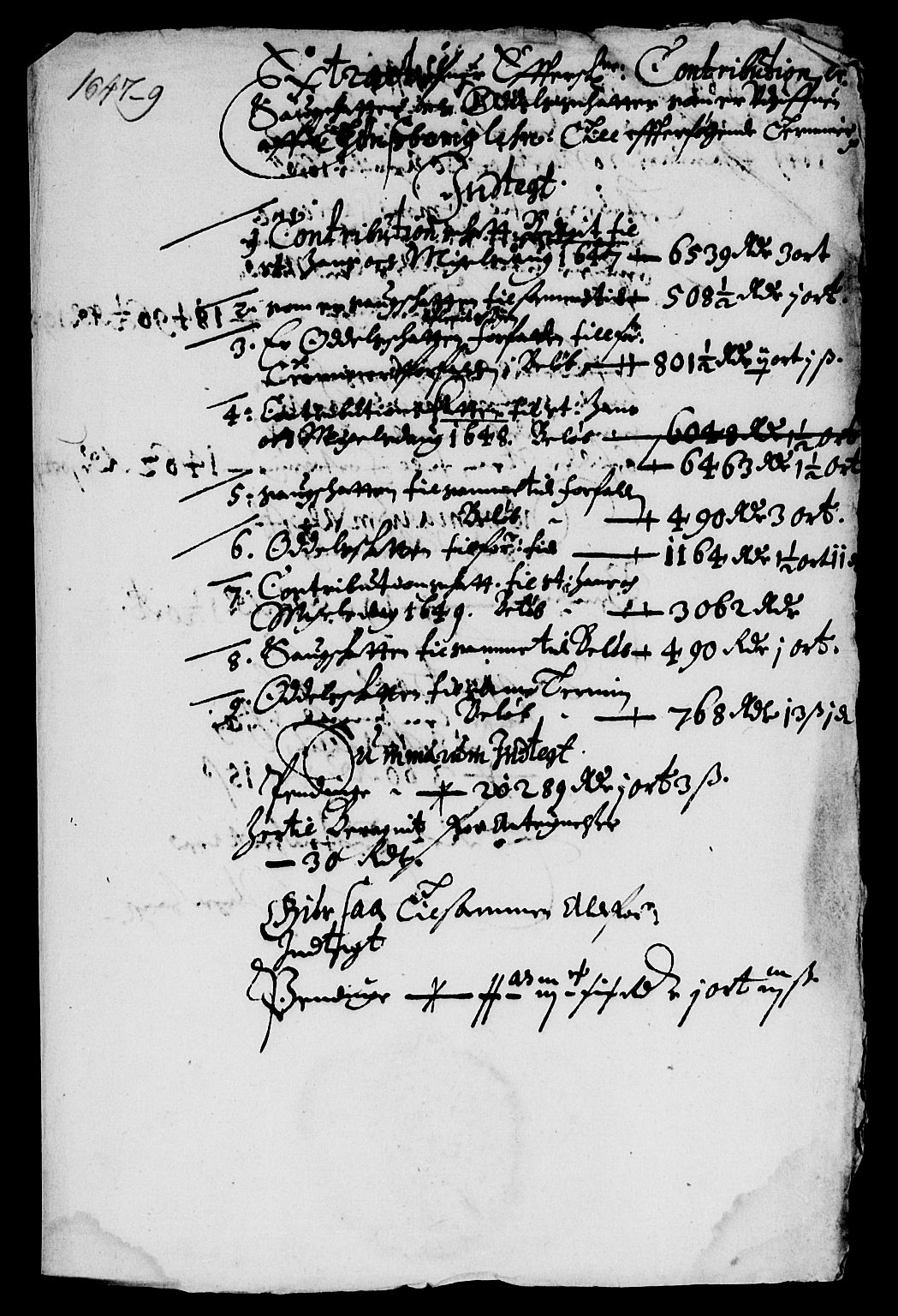 Rentekammeret inntil 1814, Reviderte regnskaper, Lensregnskaper, RA/EA-5023/R/Rb/Rbo/L0029: Tønsberg len, 1649-1651