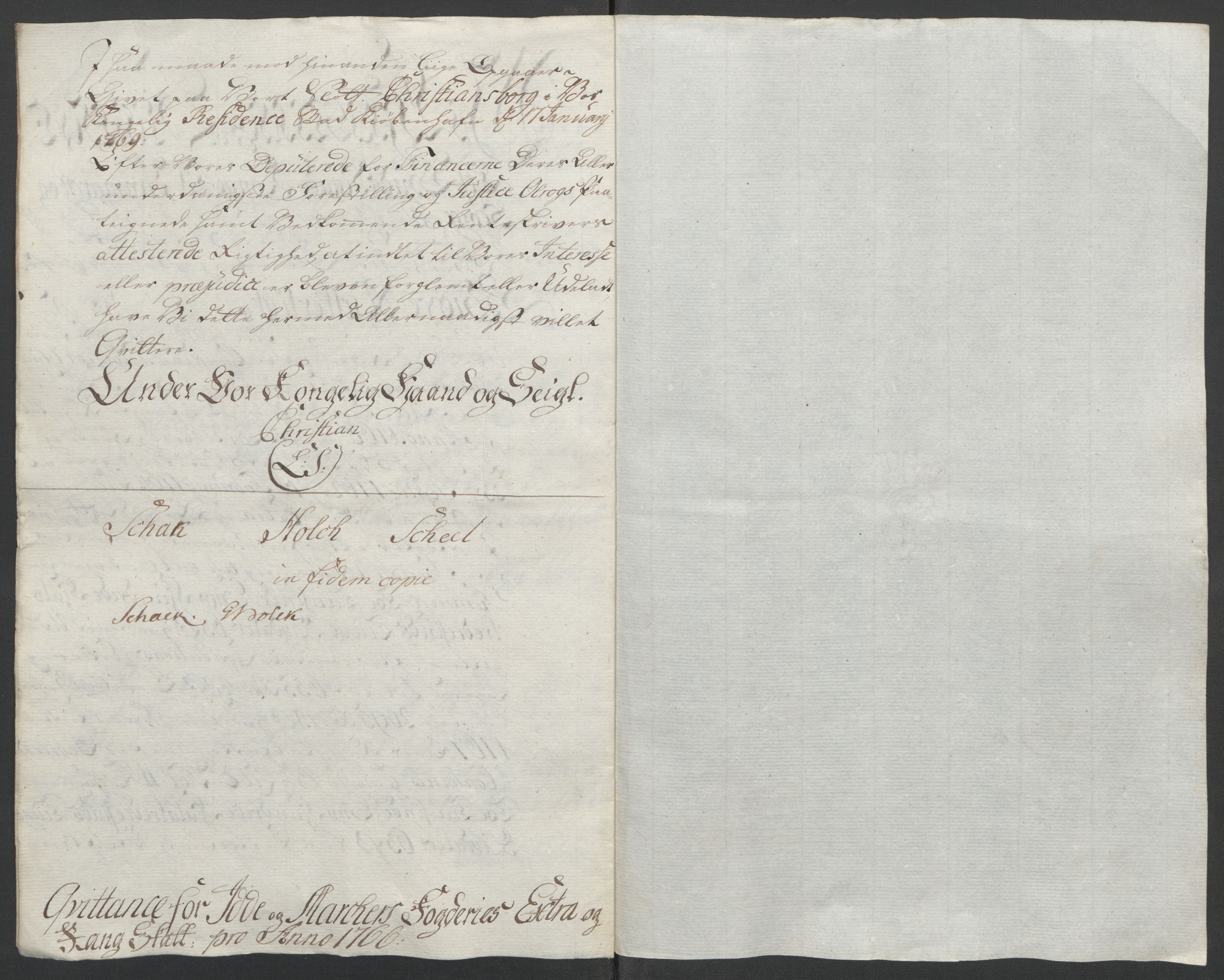 Rentekammeret inntil 1814, Reviderte regnskaper, Fogderegnskap, RA/EA-4092/R01/L0097: Ekstraskatten Idd og Marker, 1756-1767, p. 282