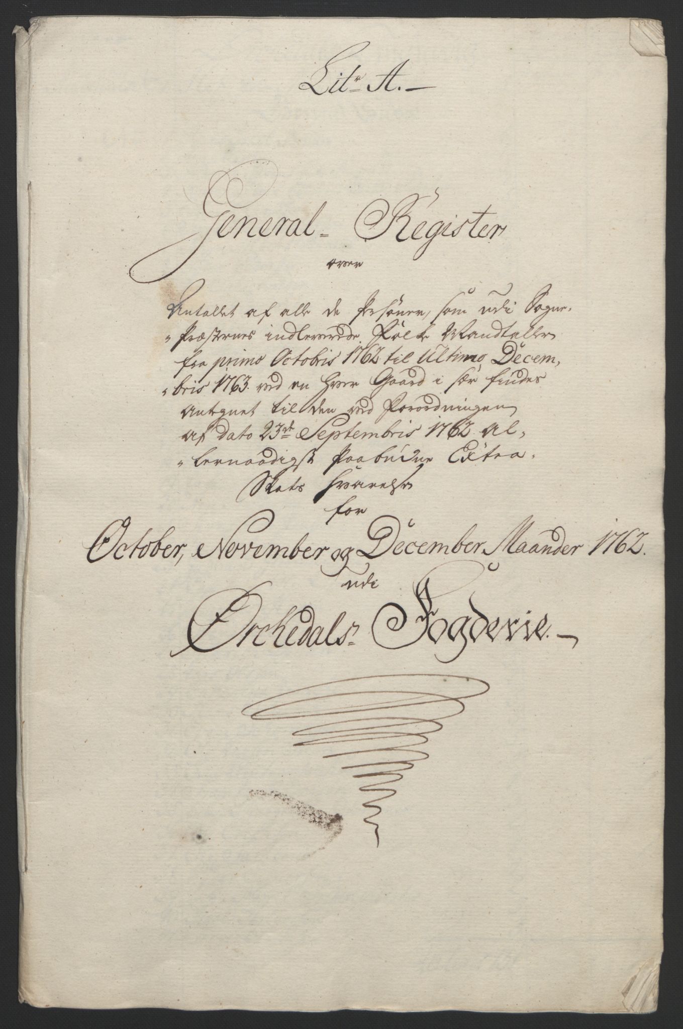 Rentekammeret inntil 1814, Reviderte regnskaper, Fogderegnskap, RA/EA-4092/R60/L4094: Ekstraskatten Orkdal og Gauldal, 1762-1765, p. 19