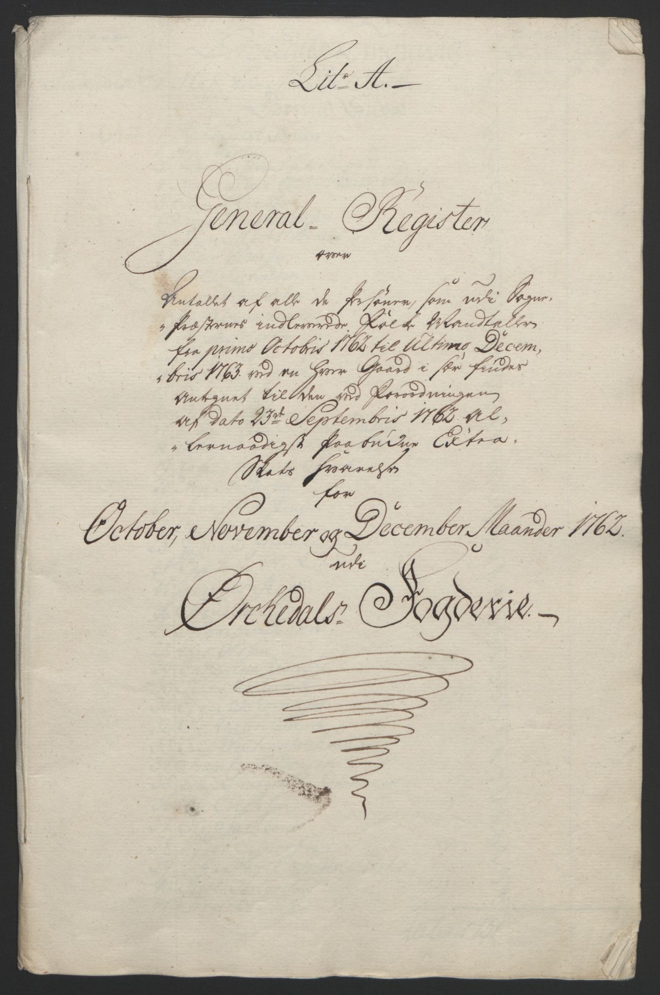 Rentekammeret inntil 1814, Reviderte regnskaper, Fogderegnskap, AV/RA-EA-4092/R60/L4094: Ekstraskatten Orkdal og Gauldal, 1762-1765, p. 19