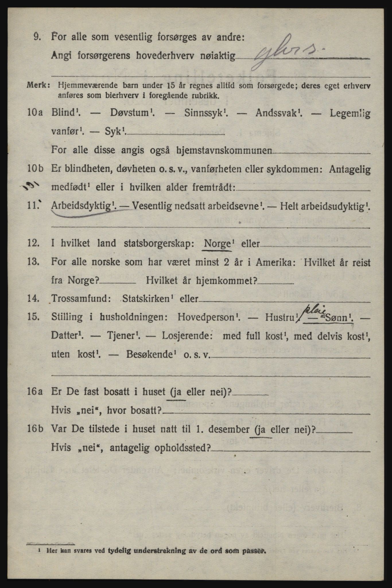 SAO, 1920 census for Berg, 1920, p. 8136