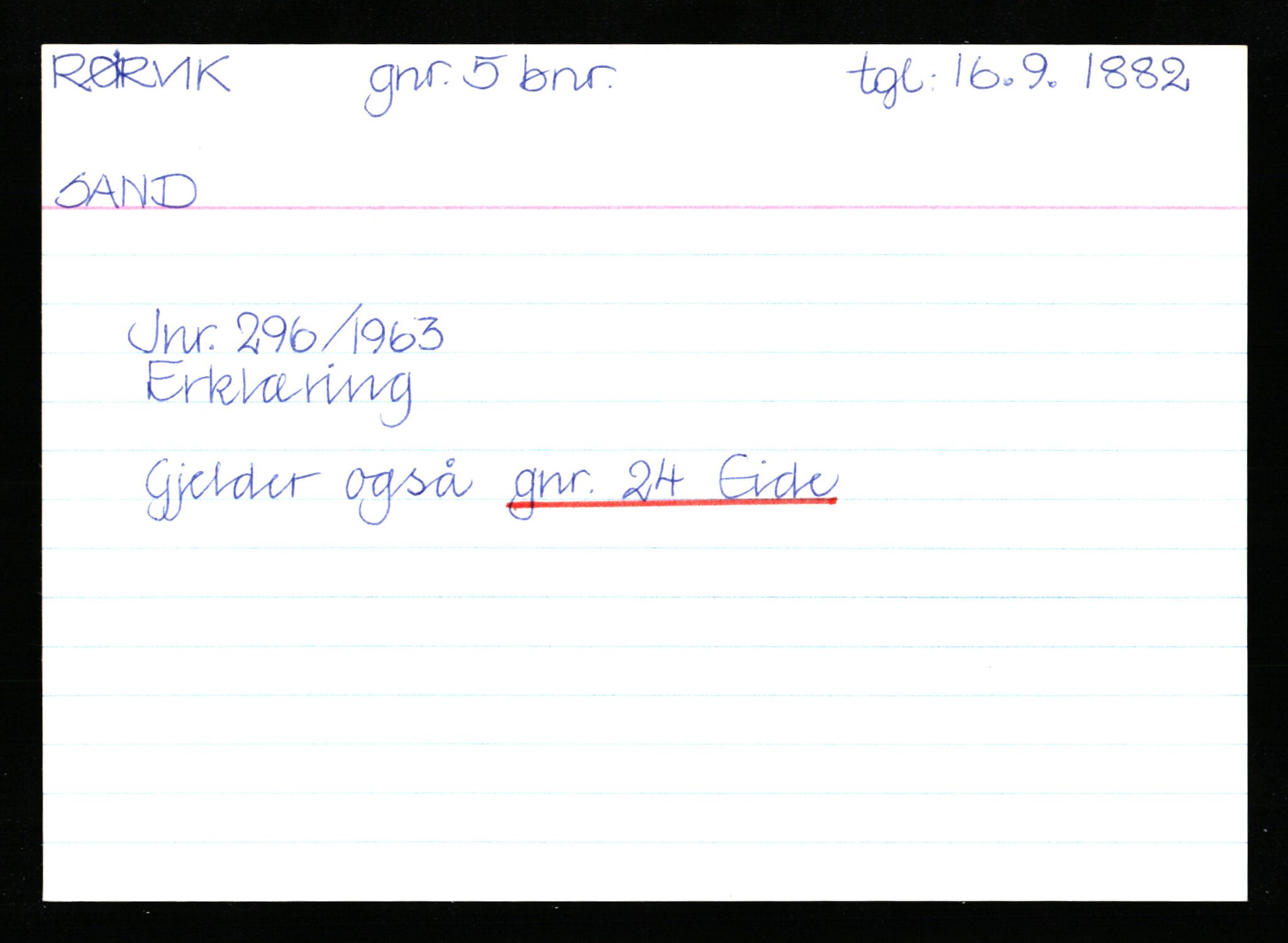 Statsarkivet i Stavanger, AV/SAST-A-101971/03/Y/Yk/L0033: Registerkort sortert etter gårdsnavn: Rosseland store - Sand ytre, 1750-1930, p. 336