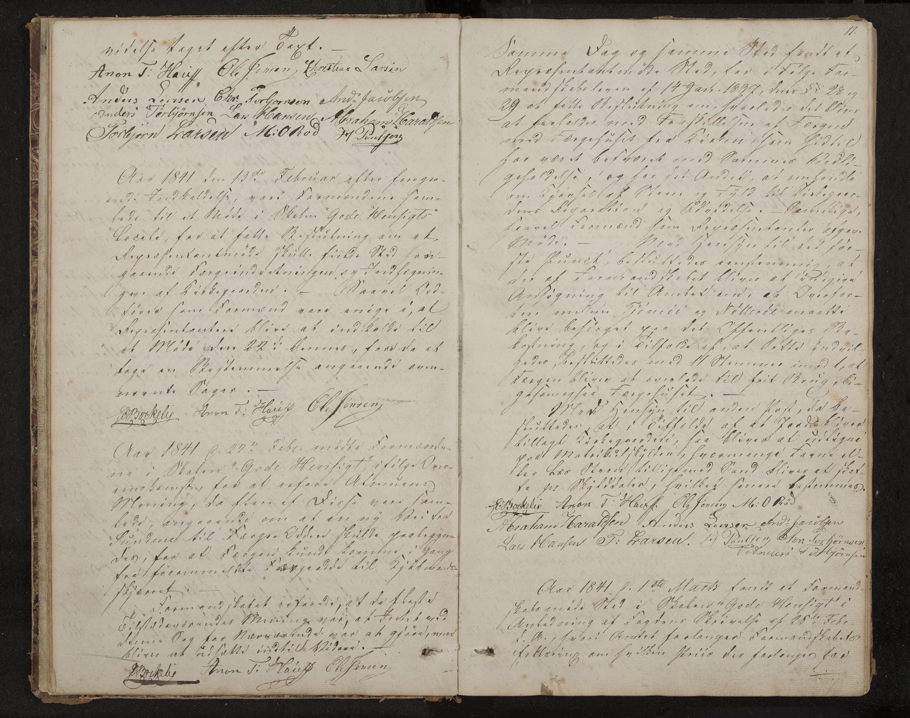 Tjøme formannskap og sentraladministrasjon, IKAK/0723021-1/A/L0001: Møtebok, 1837-1865, p. 11