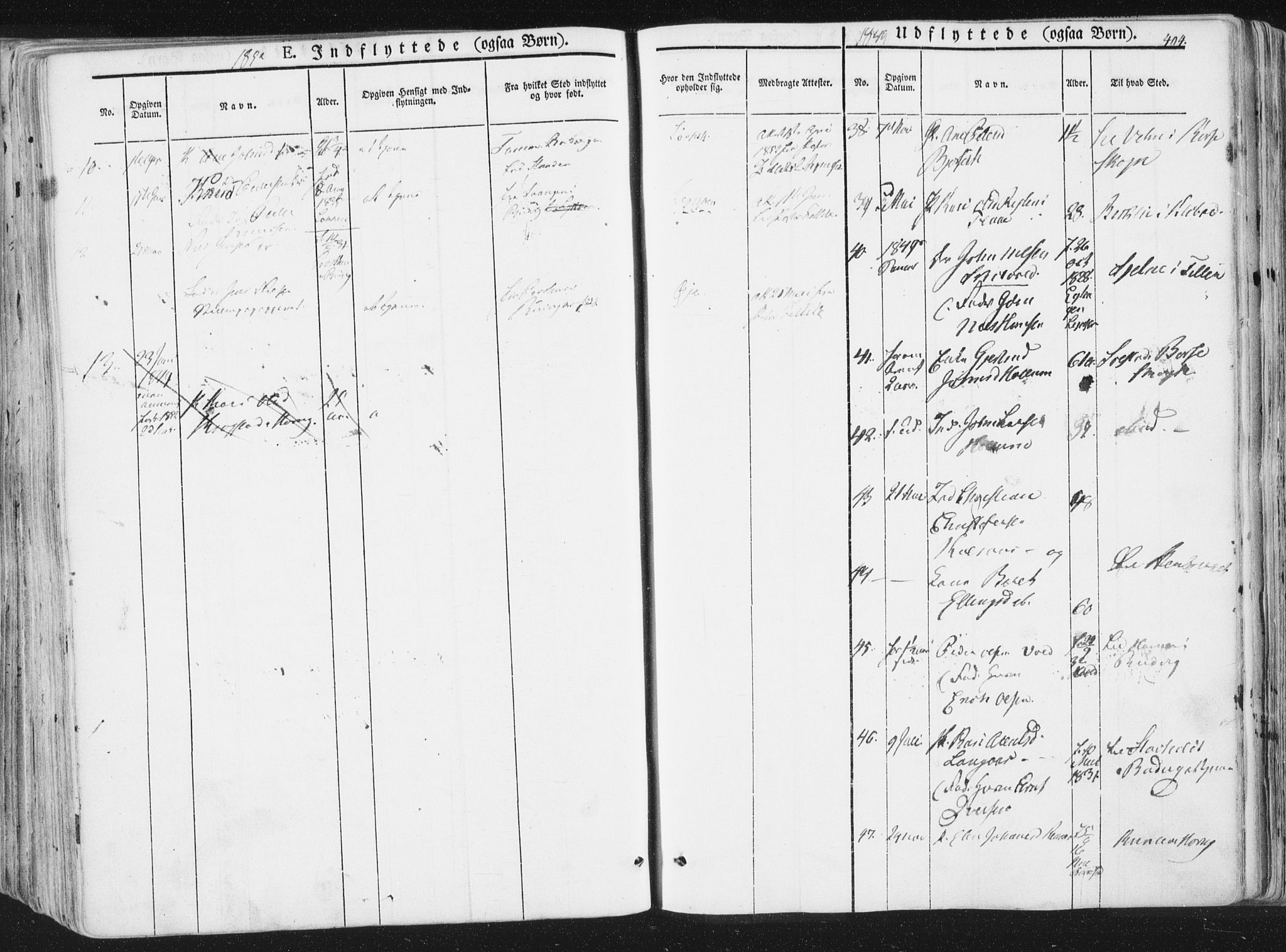 Ministerialprotokoller, klokkerbøker og fødselsregistre - Sør-Trøndelag, SAT/A-1456/691/L1074: Parish register (official) no. 691A06, 1842-1852, p. 404