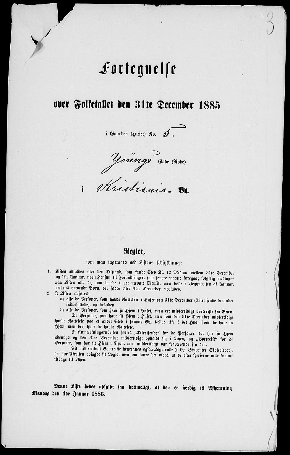 RA, 1885 census for 0301 Kristiania, 1885, p. 5561