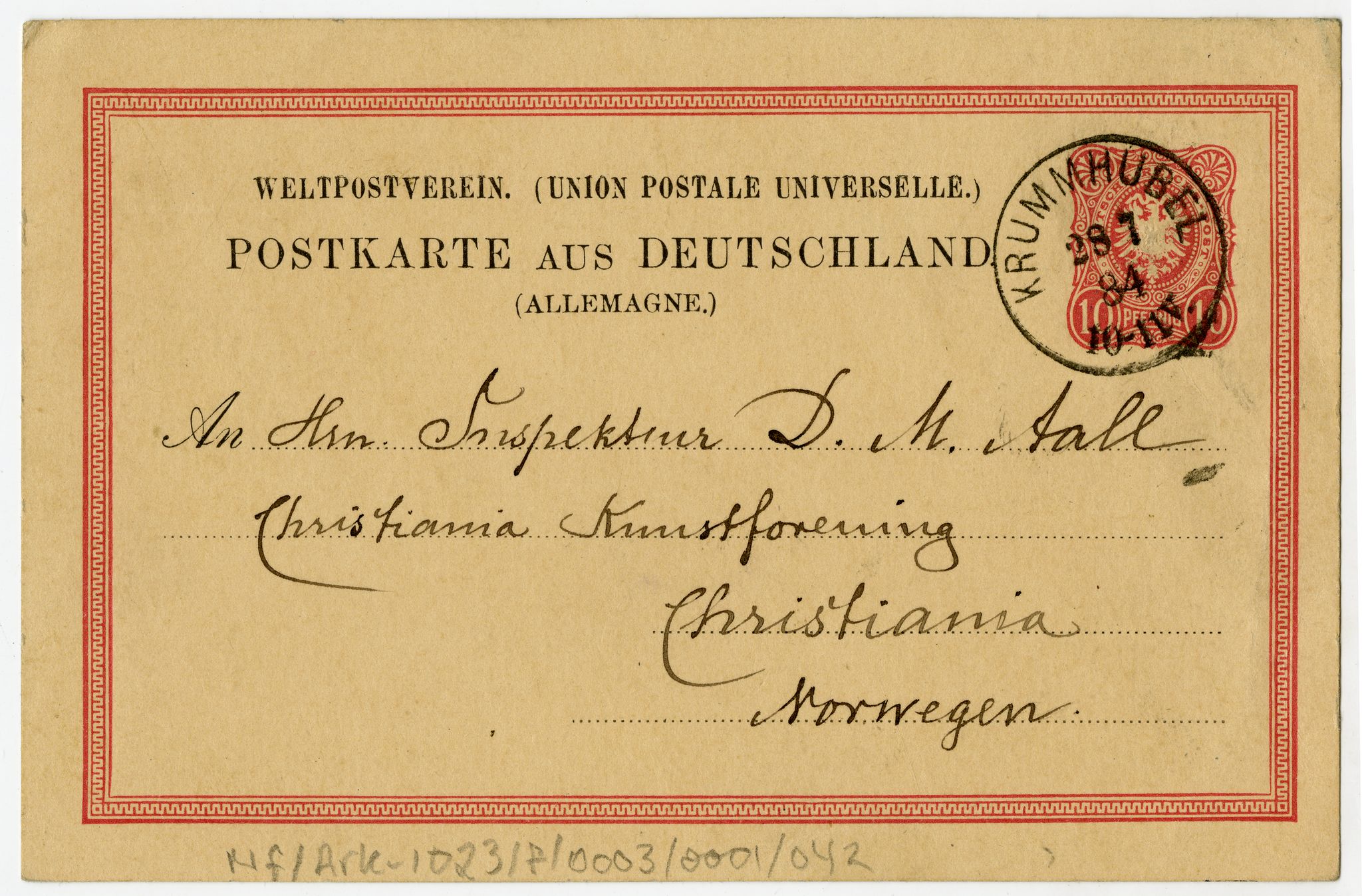 Diderik Maria Aalls brevsamling, NF/Ark-1023/F/L0003: D.M. Aalls brevsamling. D - G, 1797-1889, p. 77