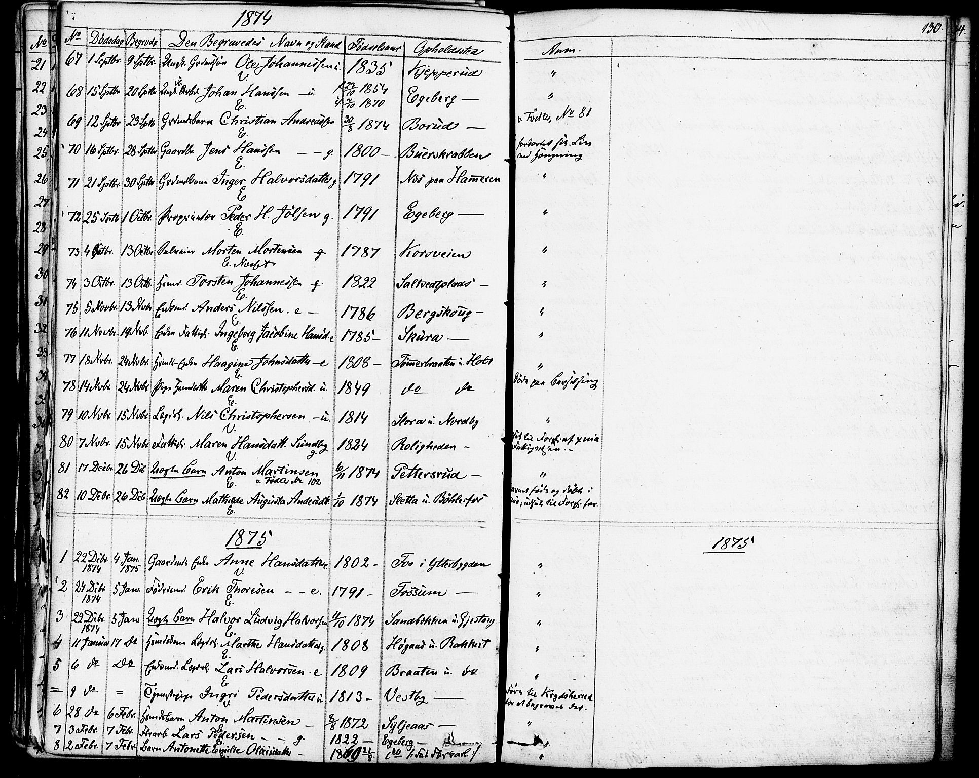 Enebakk prestekontor Kirkebøker, SAO/A-10171c/F/Fa/L0013: Parish register (official) no. I 13, 1832-1882, p. 130