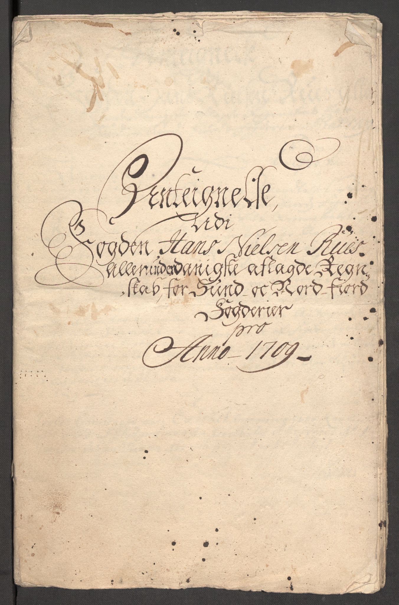 Rentekammeret inntil 1814, Reviderte regnskaper, Fogderegnskap, AV/RA-EA-4092/R53/L3432: Fogderegnskap Sunn- og Nordfjord, 1709, p. 195