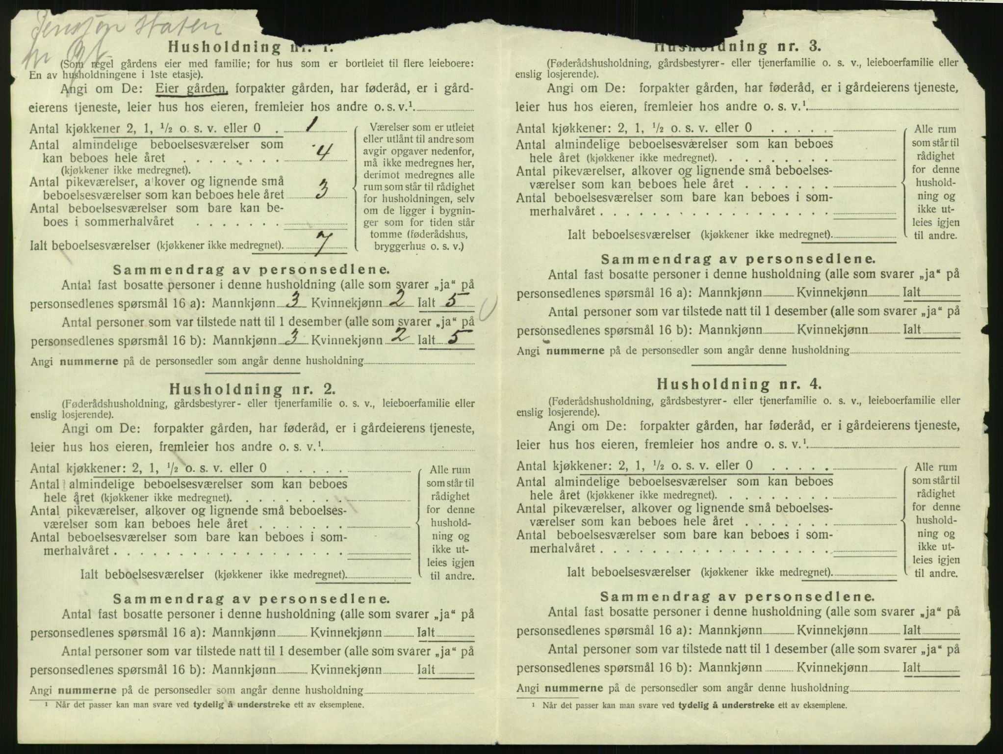 SAT, 1920 census for Øre, 1920, p. 170