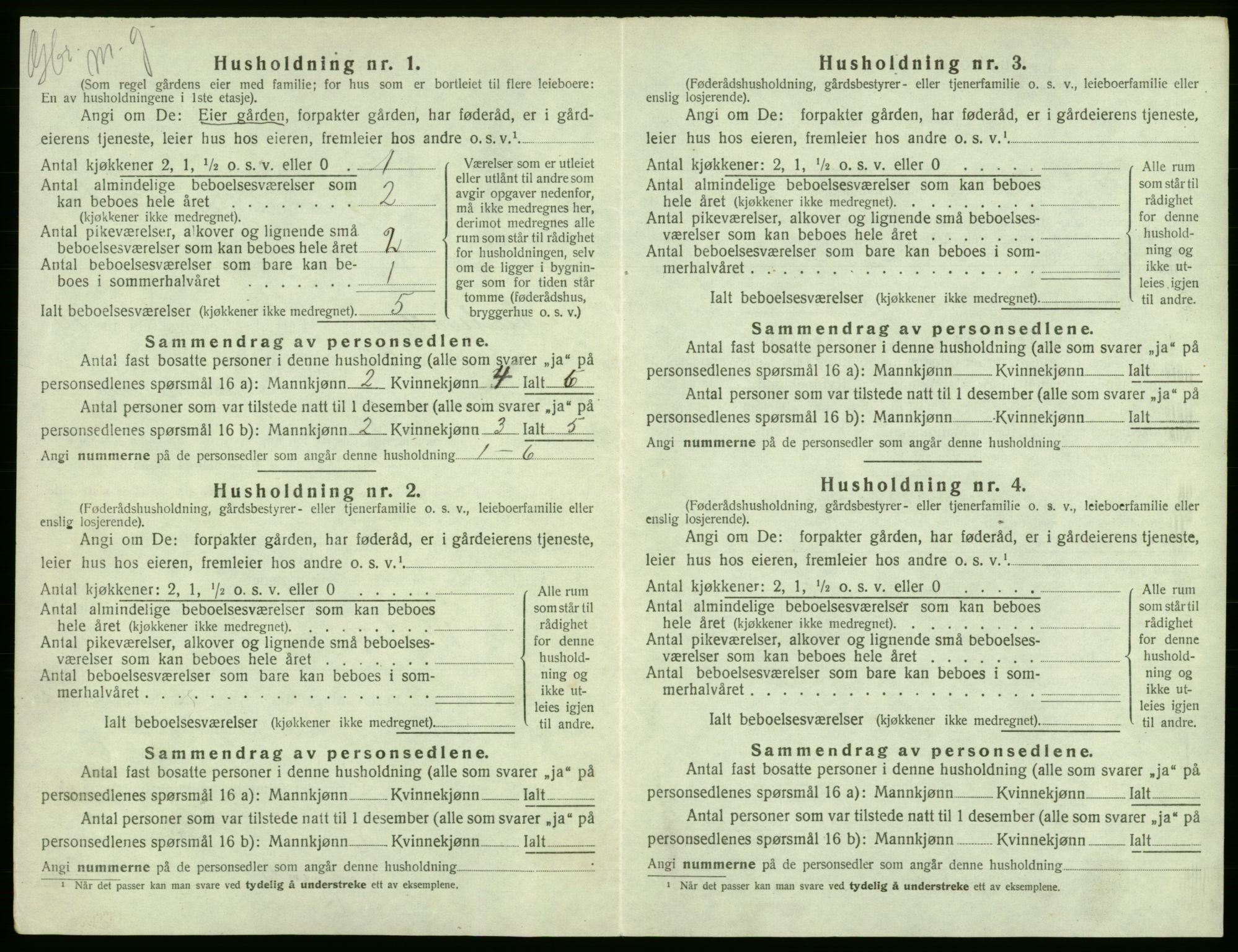 SAB, 1920 census for Austevoll, 1920, p. 743