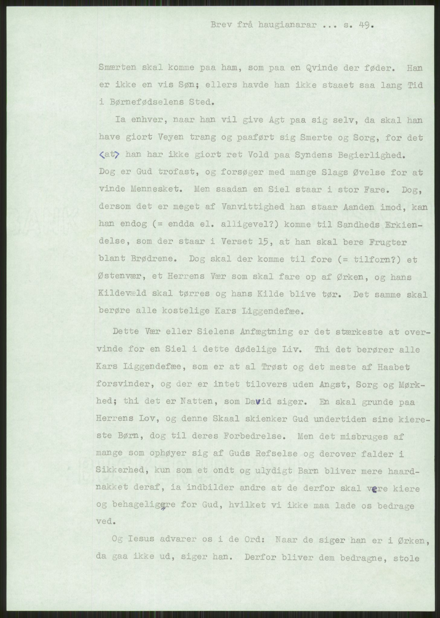 Samlinger til kildeutgivelse, Haugianerbrev, AV/RA-EA-6834/F/L0001: Haugianerbrev I: 1760-1804, 1760-1804, p. 49