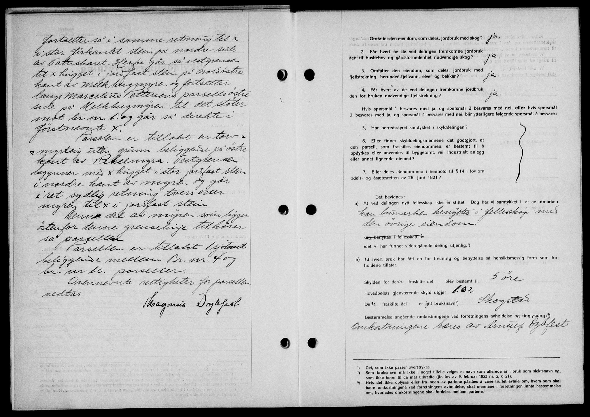 Lofoten sorenskriveri, SAT/A-0017/1/2/2C/L0005a: Mortgage book no. 5a, 1939-1939, Diary no: : 2841/1938