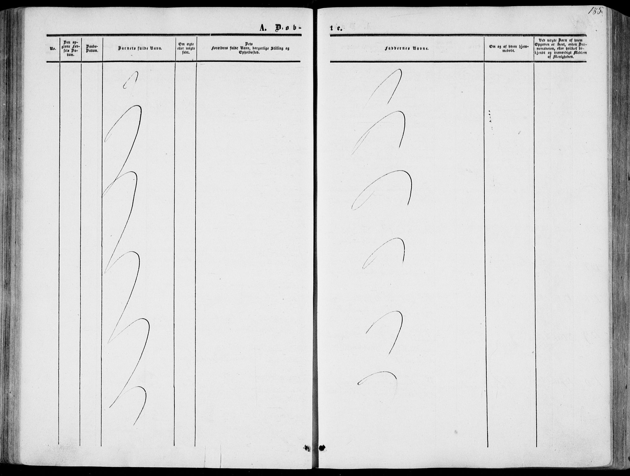 Norderhov kirkebøker, AV/SAKO-A-237/F/Fa/L0012: Parish register (official) no. 12, 1856-1865, p. 185