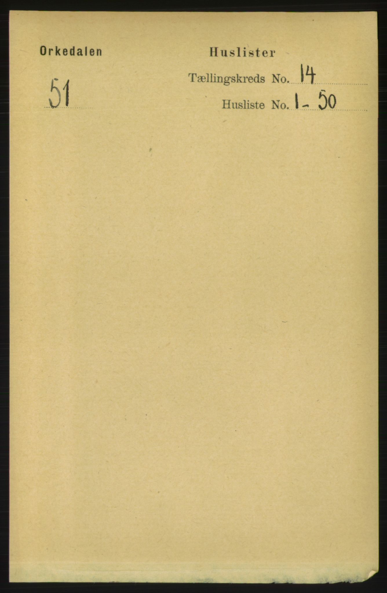 RA, 1891 census for 1638 Orkdal, 1891, p. 6497