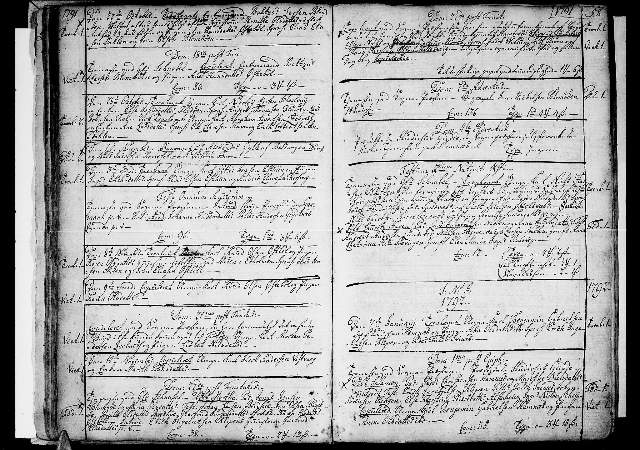 Ministerialprotokoller, klokkerbøker og fødselsregistre - Nordland, SAT/A-1459/830/L0439: Parish register (official) no. 830A07 /1, 1776-1800, p. 58
