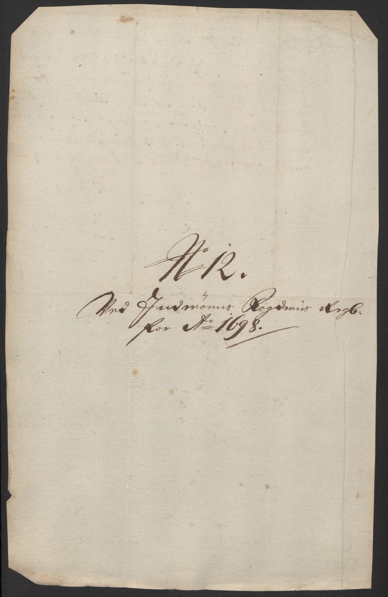Rentekammeret inntil 1814, Reviderte regnskaper, Fogderegnskap, RA/EA-4092/R63/L4310: Fogderegnskap Inderøy, 1698-1699, p. 185