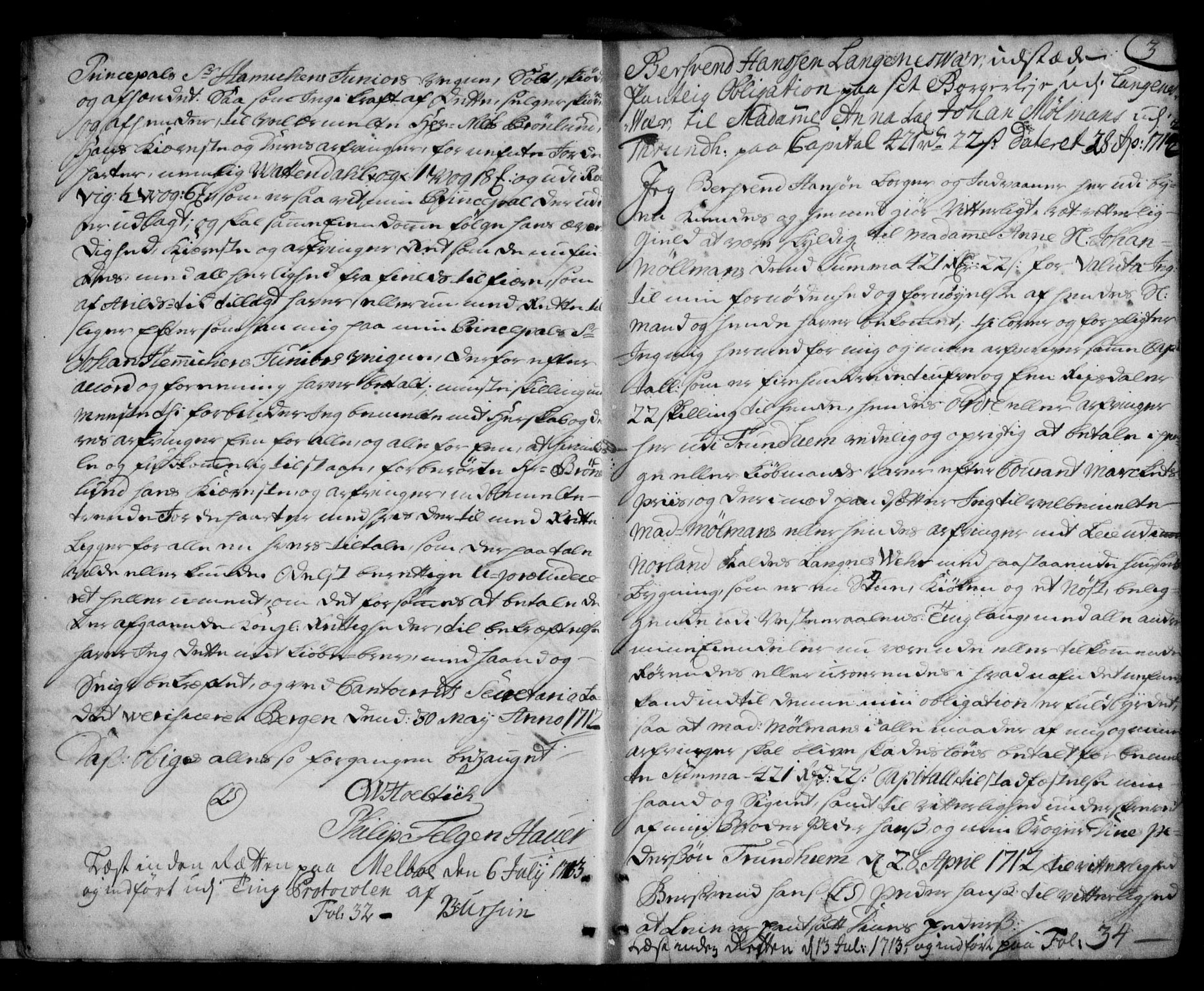 Vesterålen sorenskriveri, AV/SAT-A-4180/1/2/2Ca/L0001: Mortgage book no. A, 1711-1788, p. 3