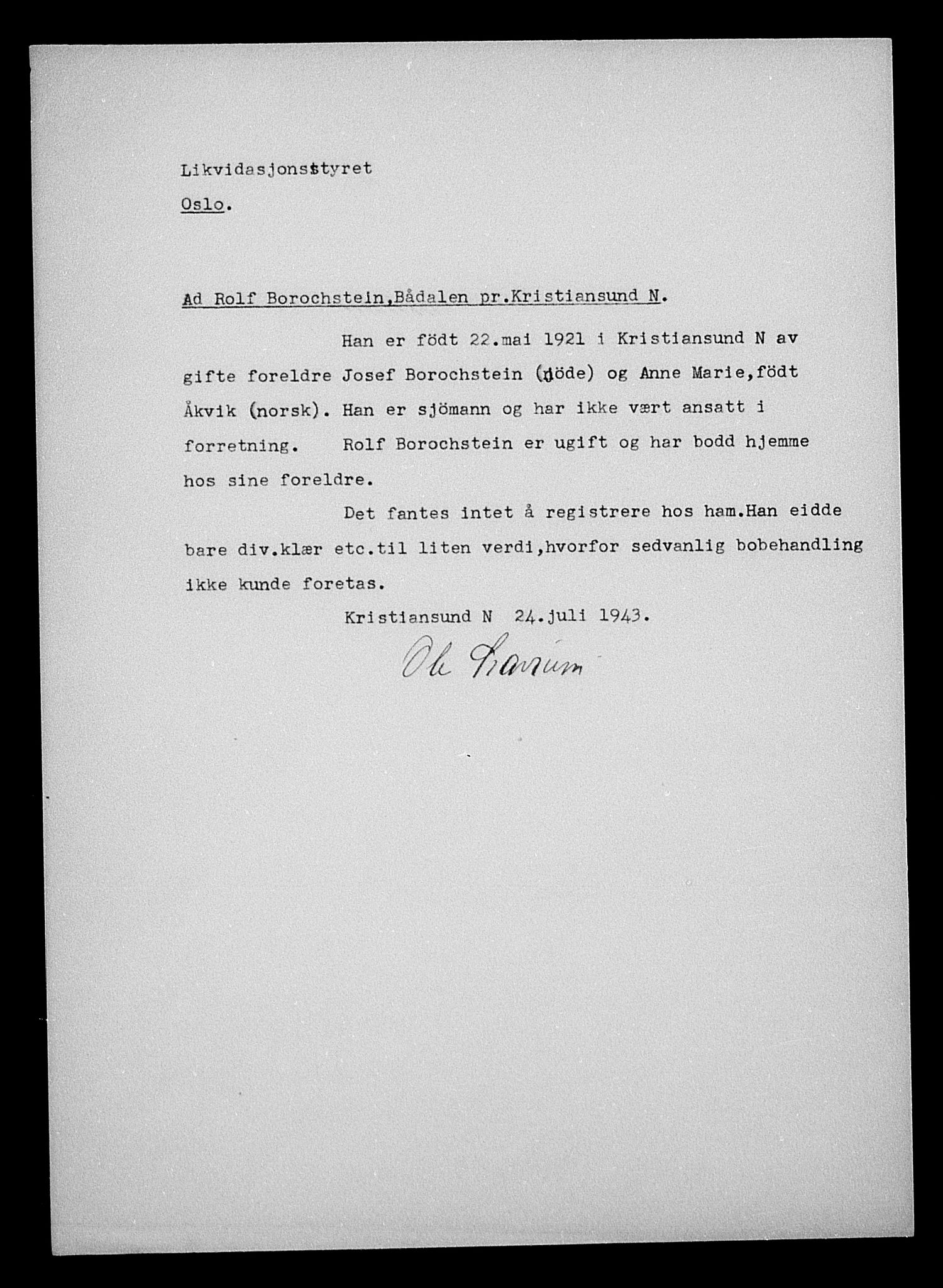 Justisdepartementet, Tilbakeføringskontoret for inndratte formuer, AV/RA-S-1564/H/Hc/Hcb/L0910: --, 1945-1947, p. 427