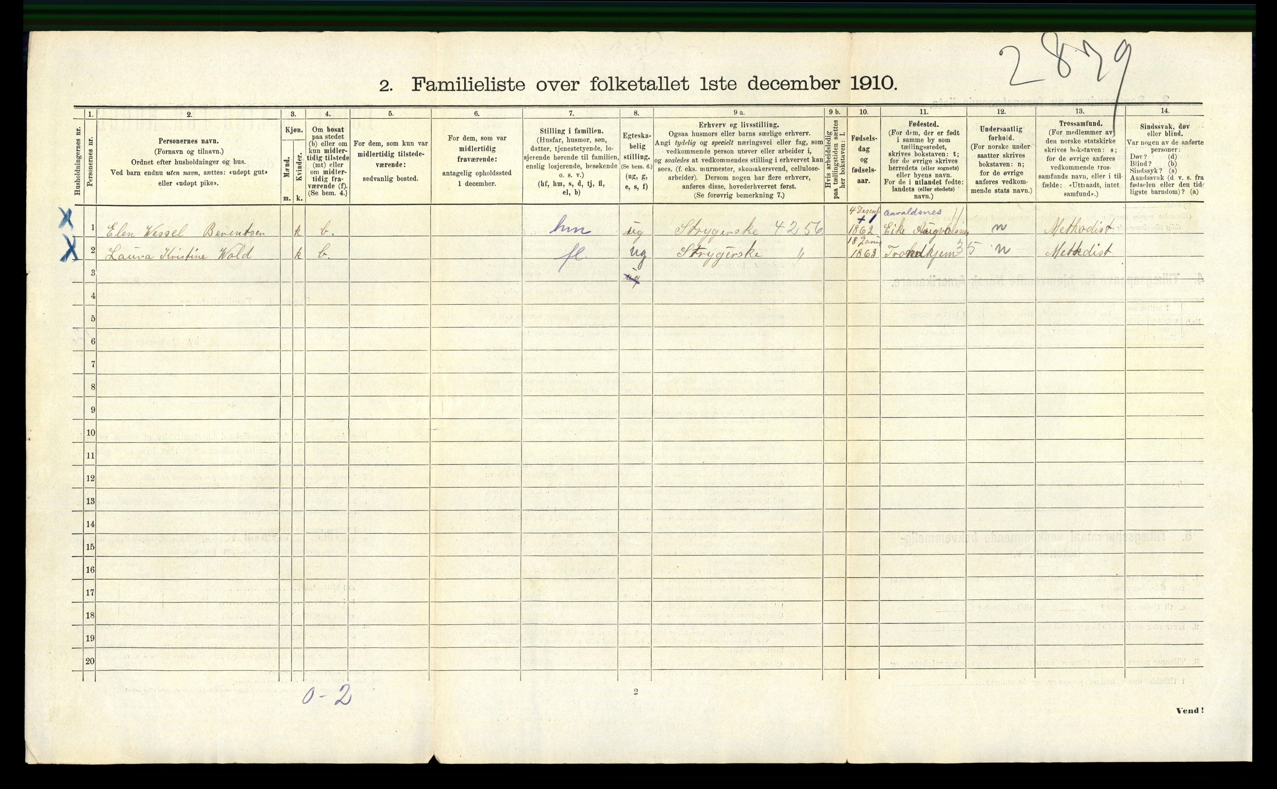 RA, 1910 census for Bergen, 1910, p. 3862