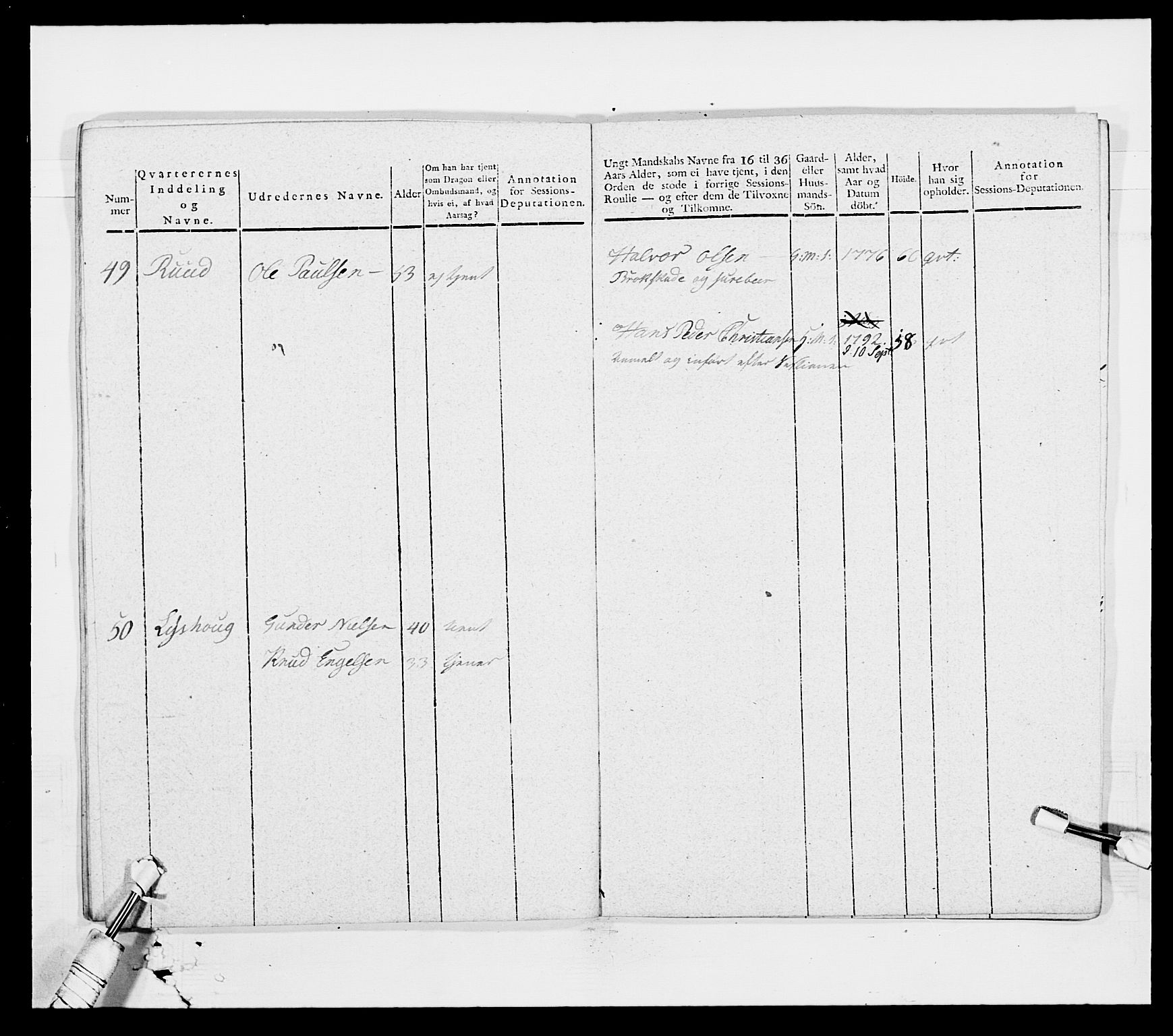 Generalitets- og kommissariatskollegiet, Det kongelige norske kommissariatskollegium, AV/RA-EA-5420/E/Eh/L0003: 1. Sønnafjelske dragonregiment, 1767-1812, p. 716