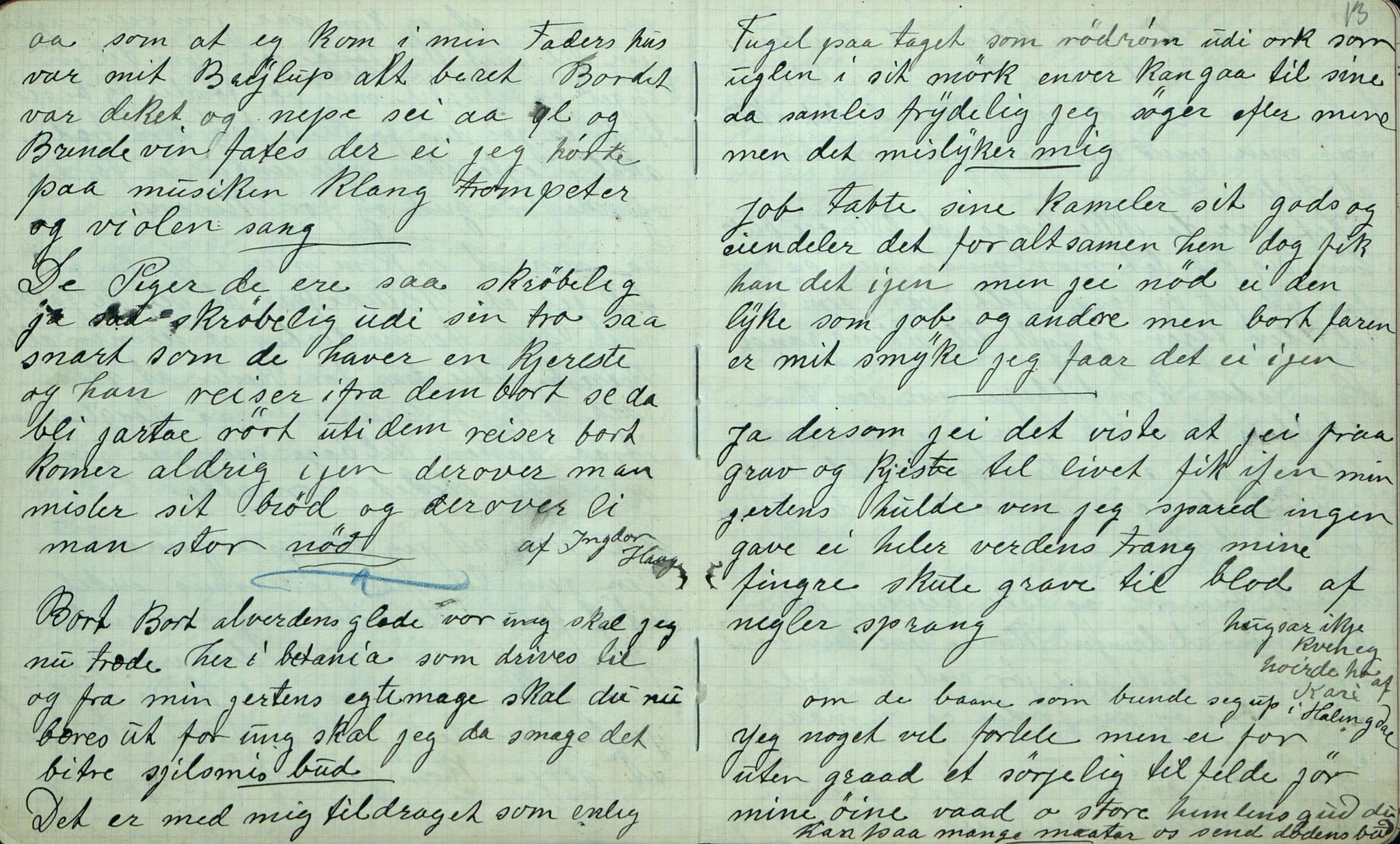 Rikard Berge, TEMU/TGM-A-1003/F/L0007/0023: 251-299 / 273 Øyfjøll. uppskriftir for Rikard Berge ved Olav Vestgarden, Seljord, 1915, p. 12-13