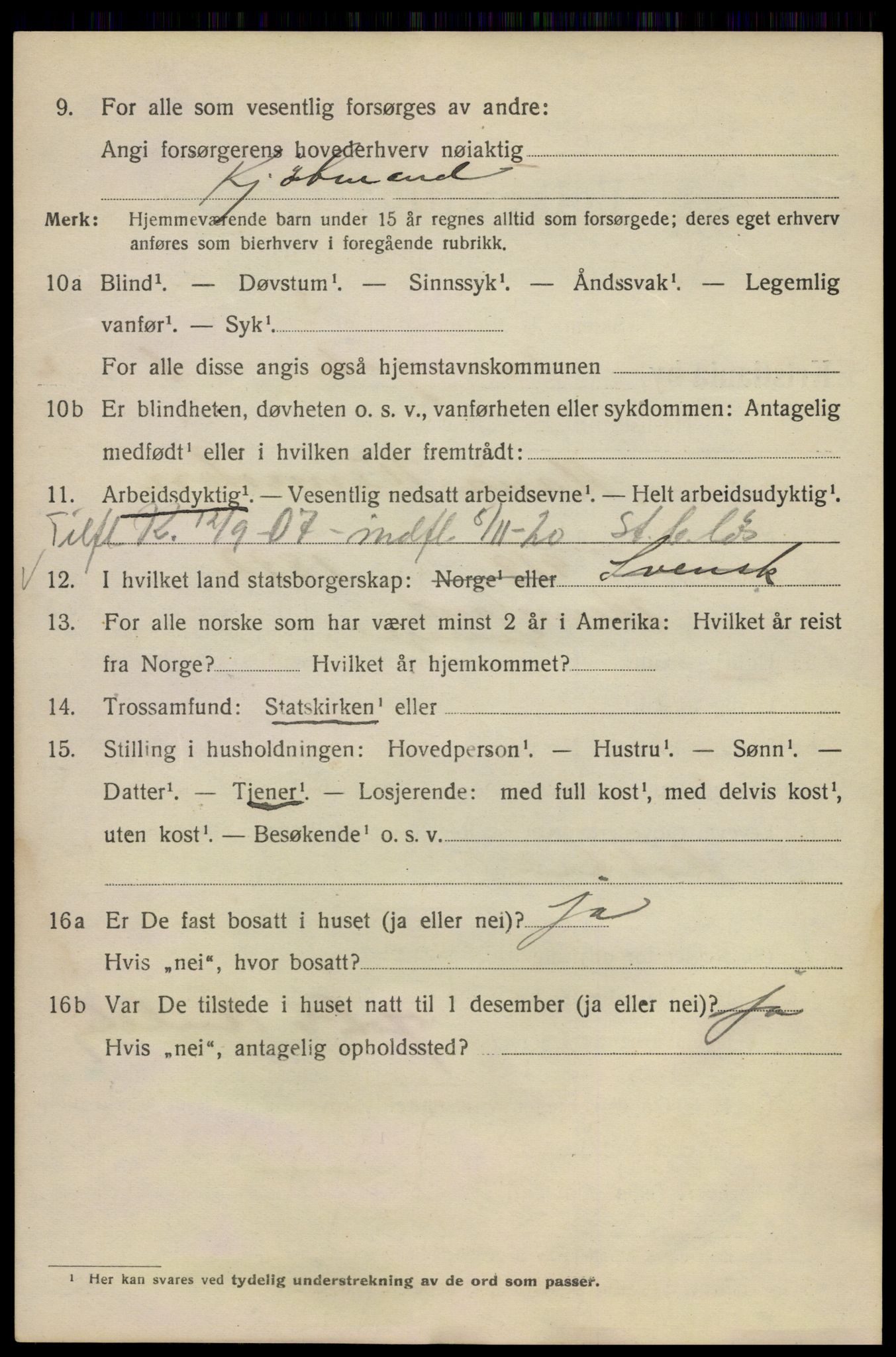 SAO, 1920 census for Kristiania, 1920, p. 590400