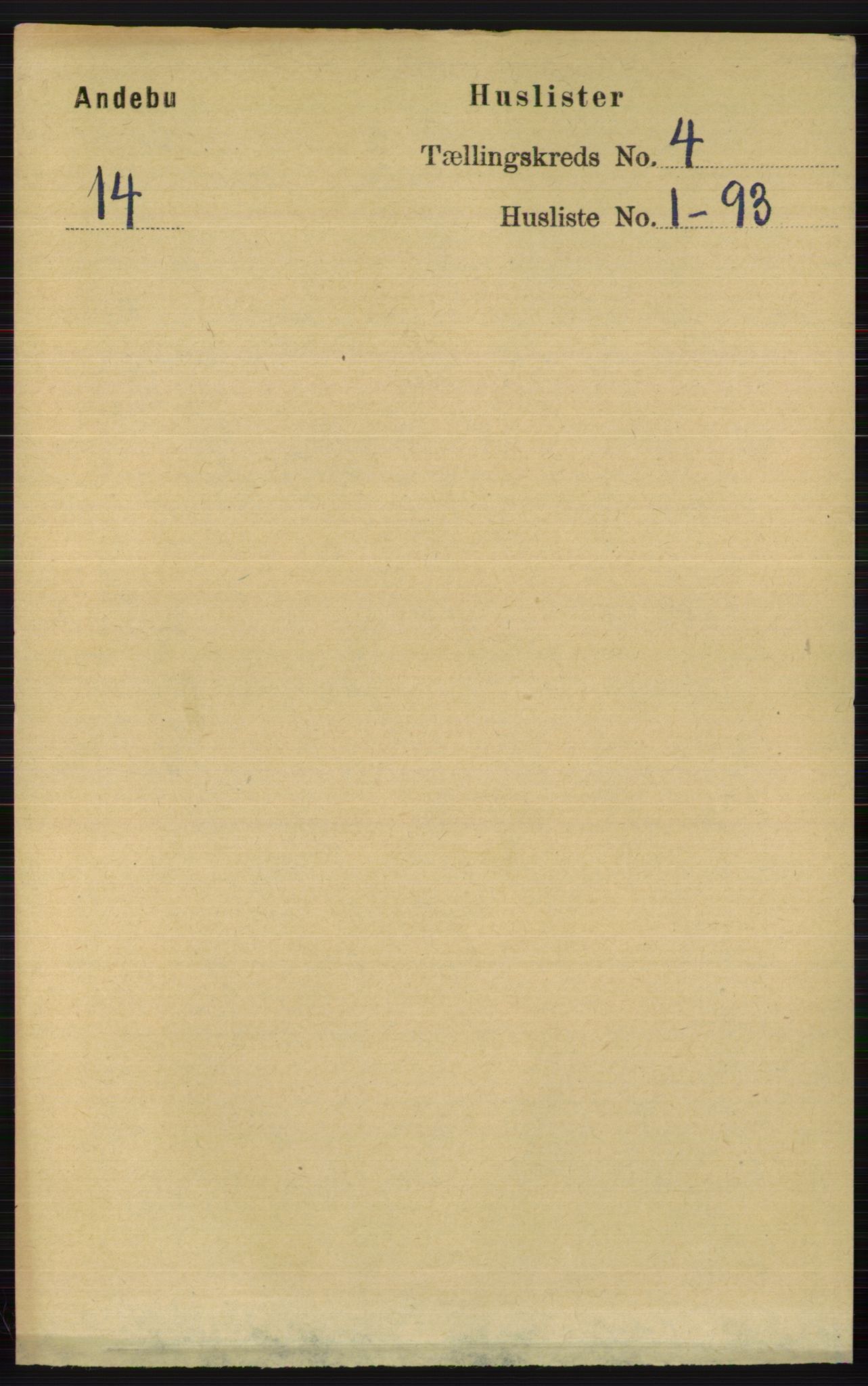 RA, 1891 census for 0719 Andebu, 1891, p. 1942