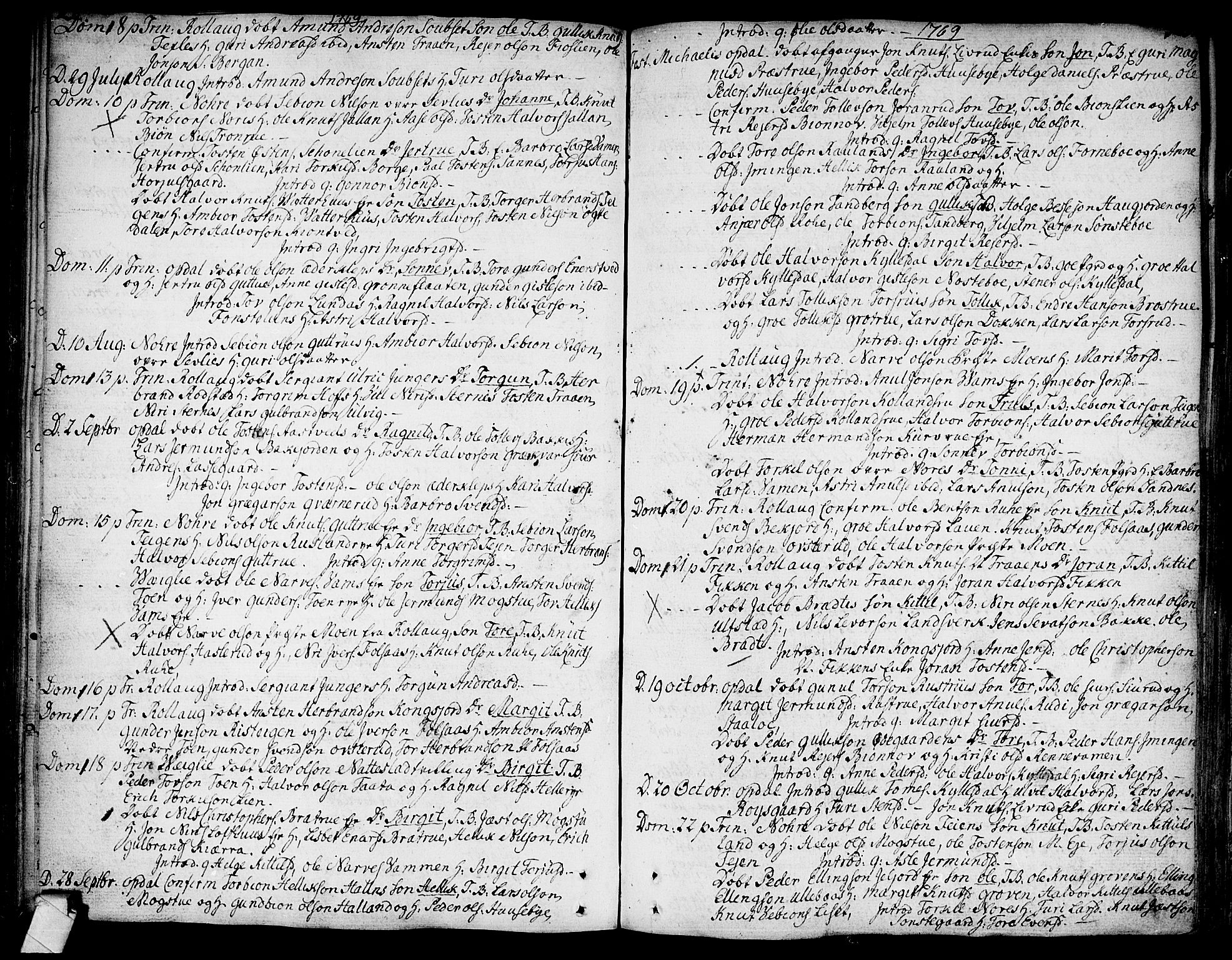 Rollag kirkebøker, SAKO/A-240/F/Fa/L0003: Parish register (official) no. I 3, 1743-1778, p. 123