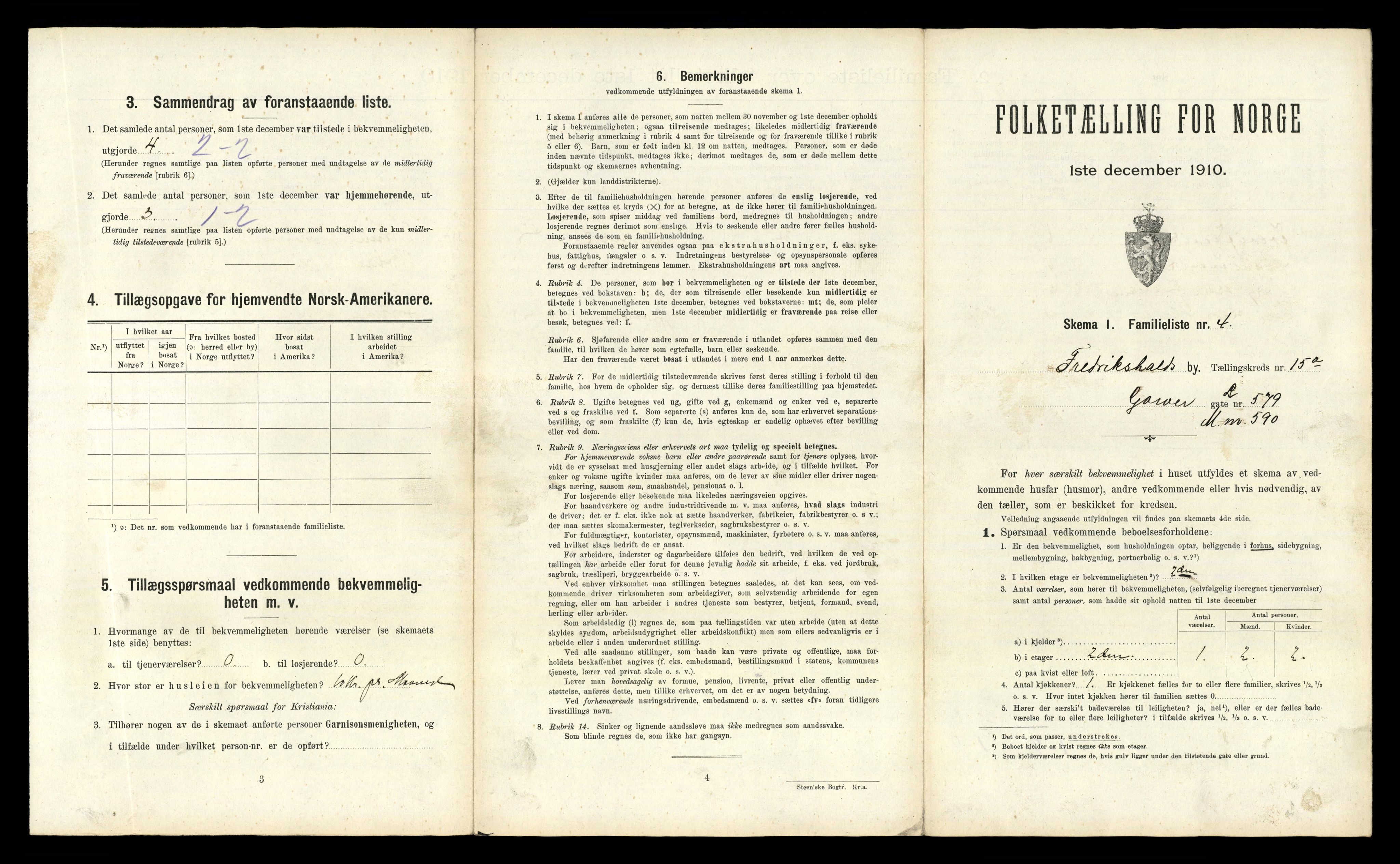 RA, 1910 census for Fredrikshald, 1910, p. 4904