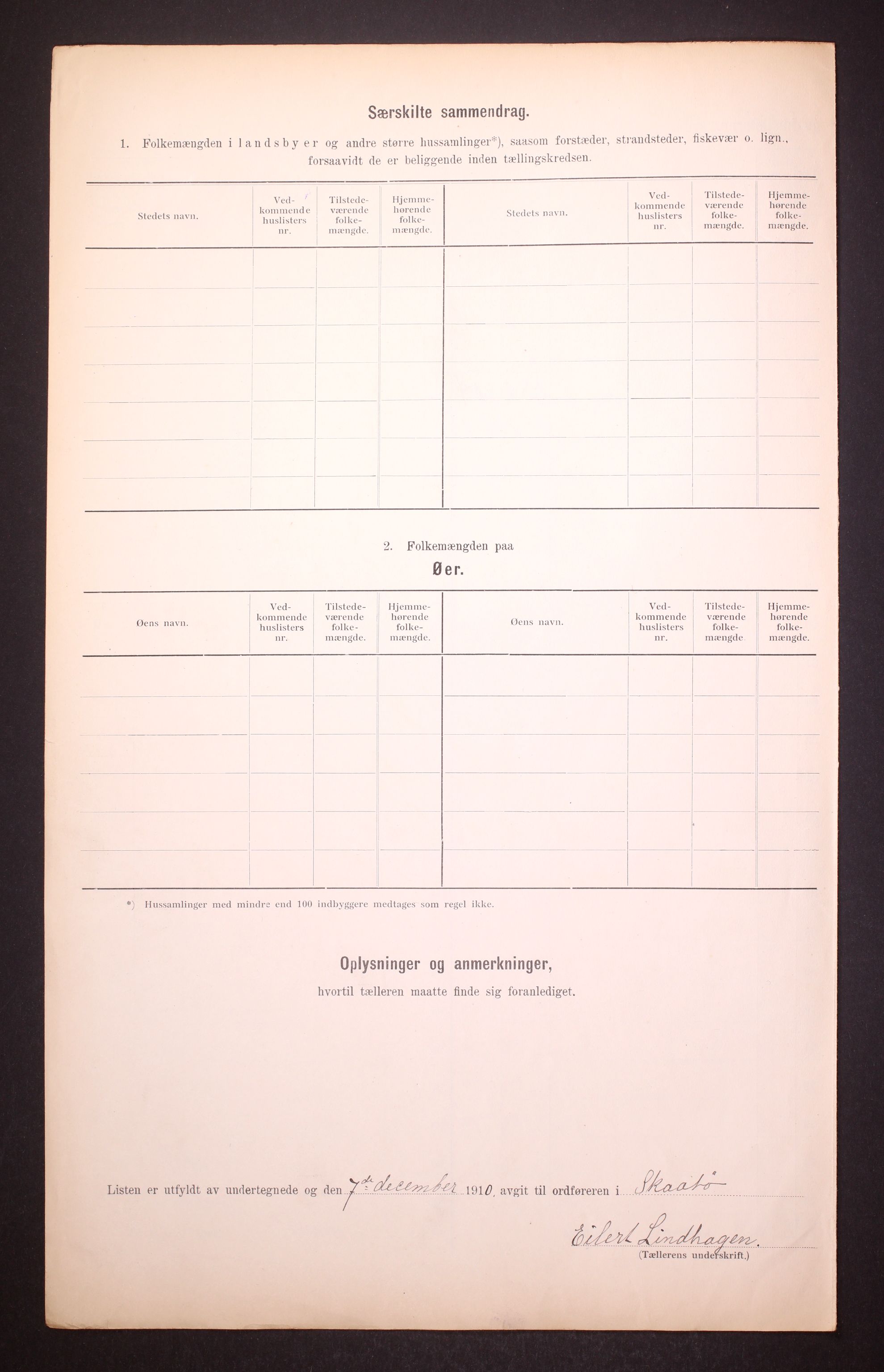 RA, 1910 census for Skåtøy, 1910, p. 6