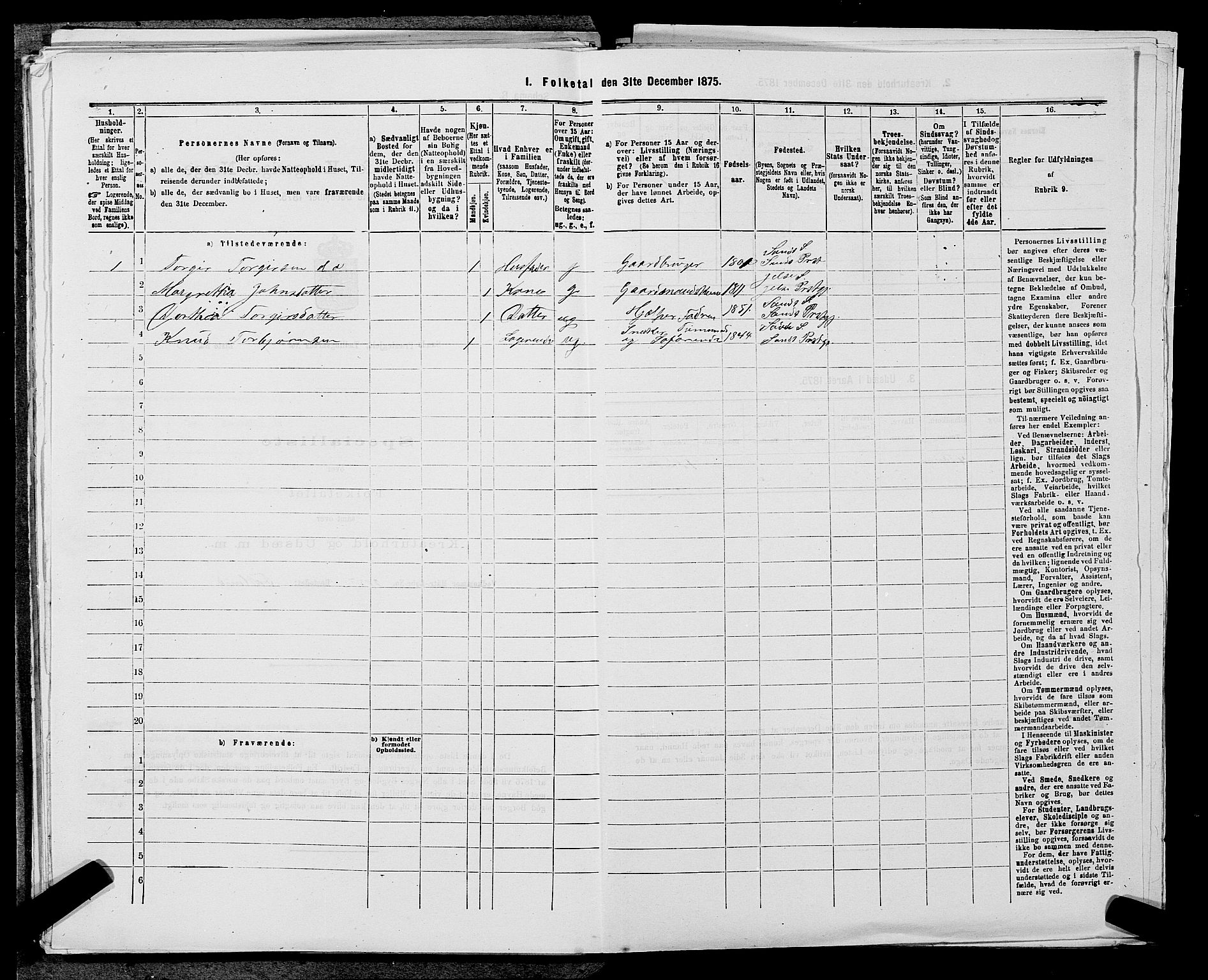 SAST, 1875 census for 1136P Sand, 1875, p. 127