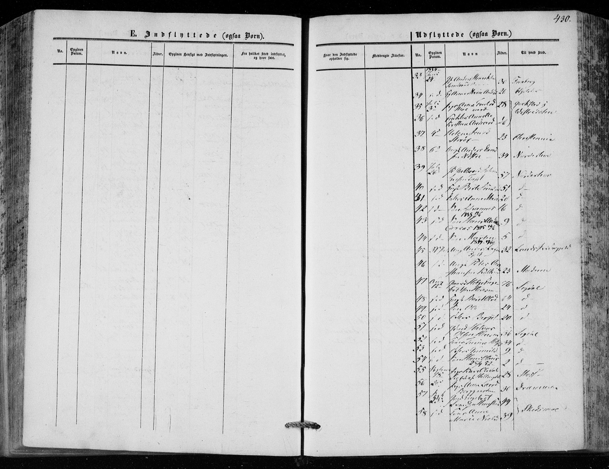 Hole kirkebøker, SAKO/A-228/F/Fa/L0006: Parish register (official) no. I 6, 1852-1872, p. 430