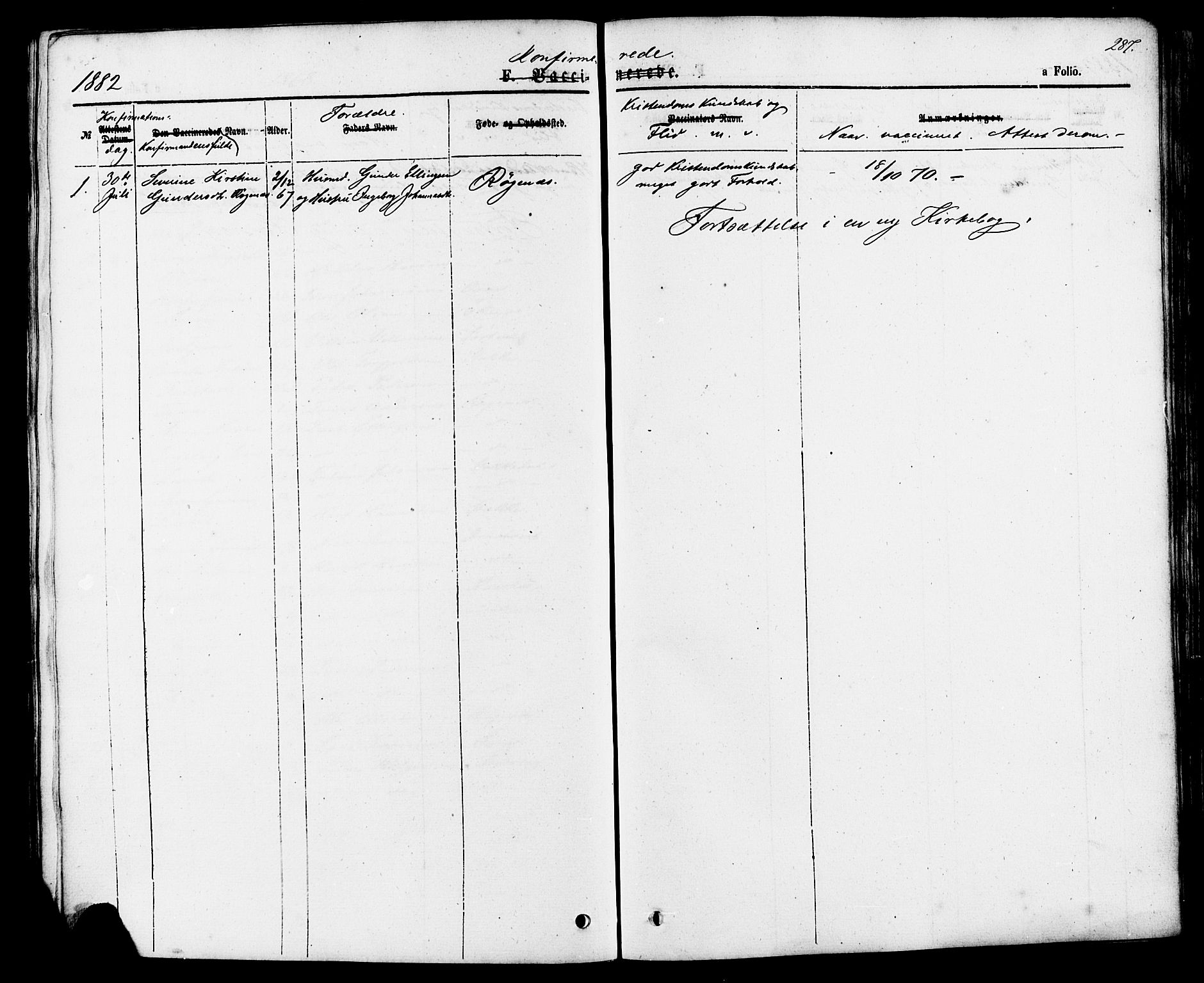 Skjold sokneprestkontor, AV/SAST-A-101847/H/Ha/Haa/L0007: Parish register (official) no. A 7, 1857-1882, p. 287