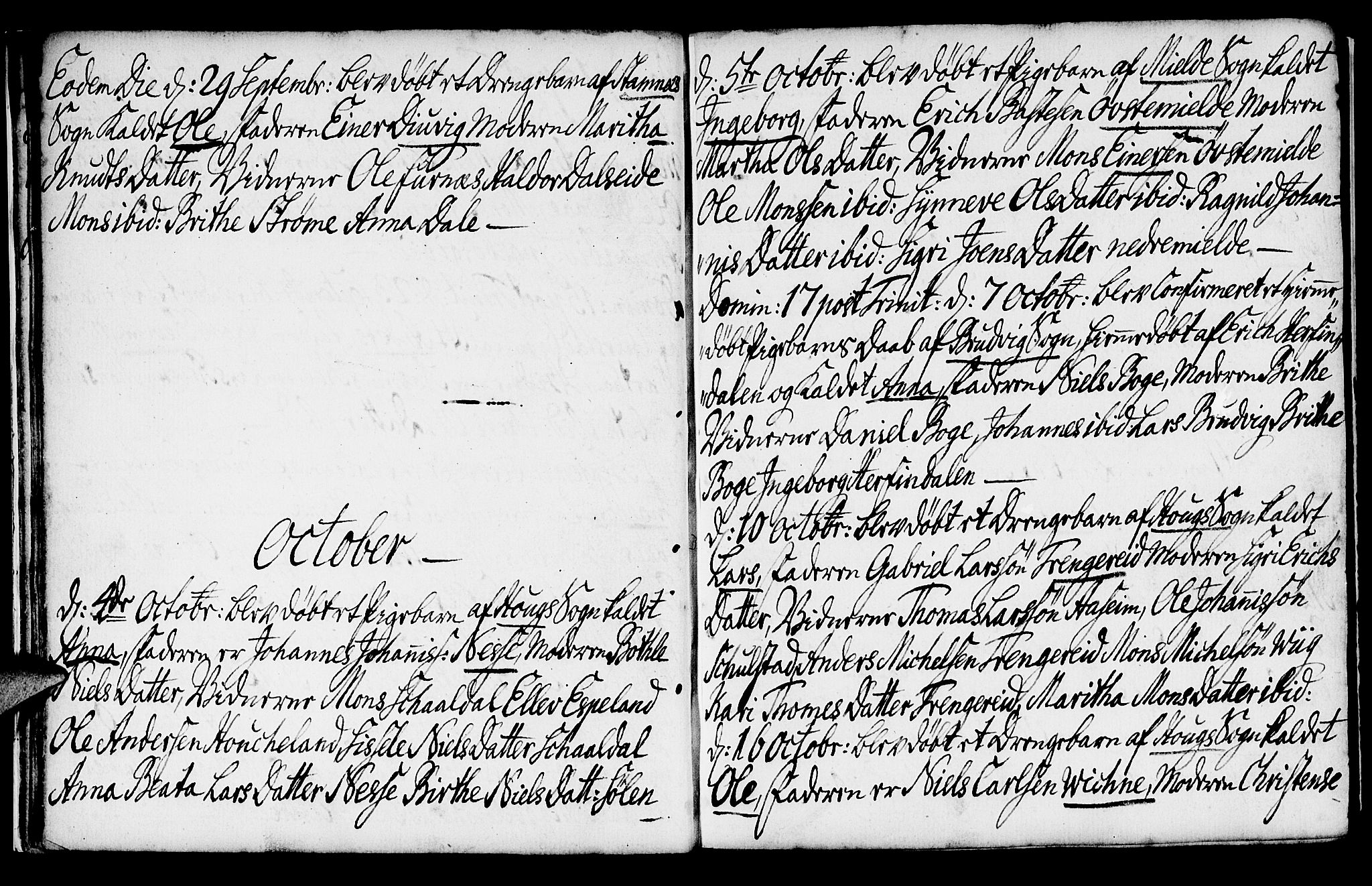 Haus sokneprestembete, AV/SAB-A-75601/H/Haa: Parish register (official) no. A 8, 1754-1769, p. 14