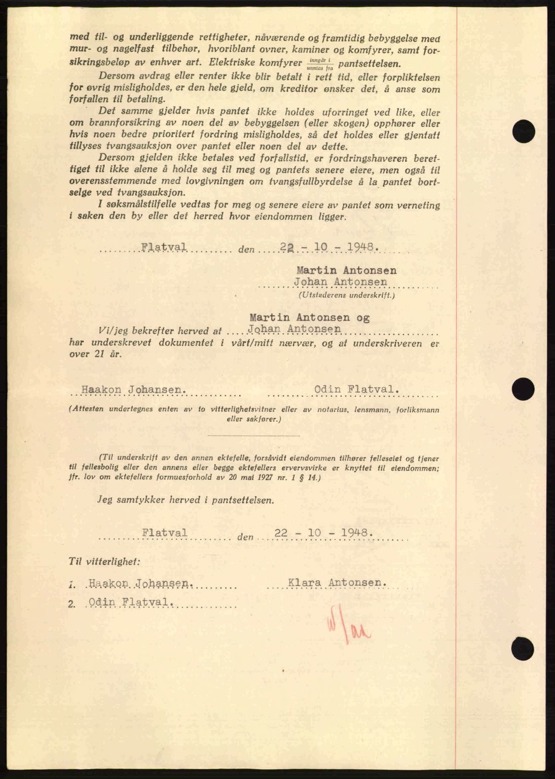 Hitra sorenskriveri, AV/SAT-A-0018/2/2C/2Ca: Mortgage book no. B1, 1939-1949, Diary no: : 513/1949