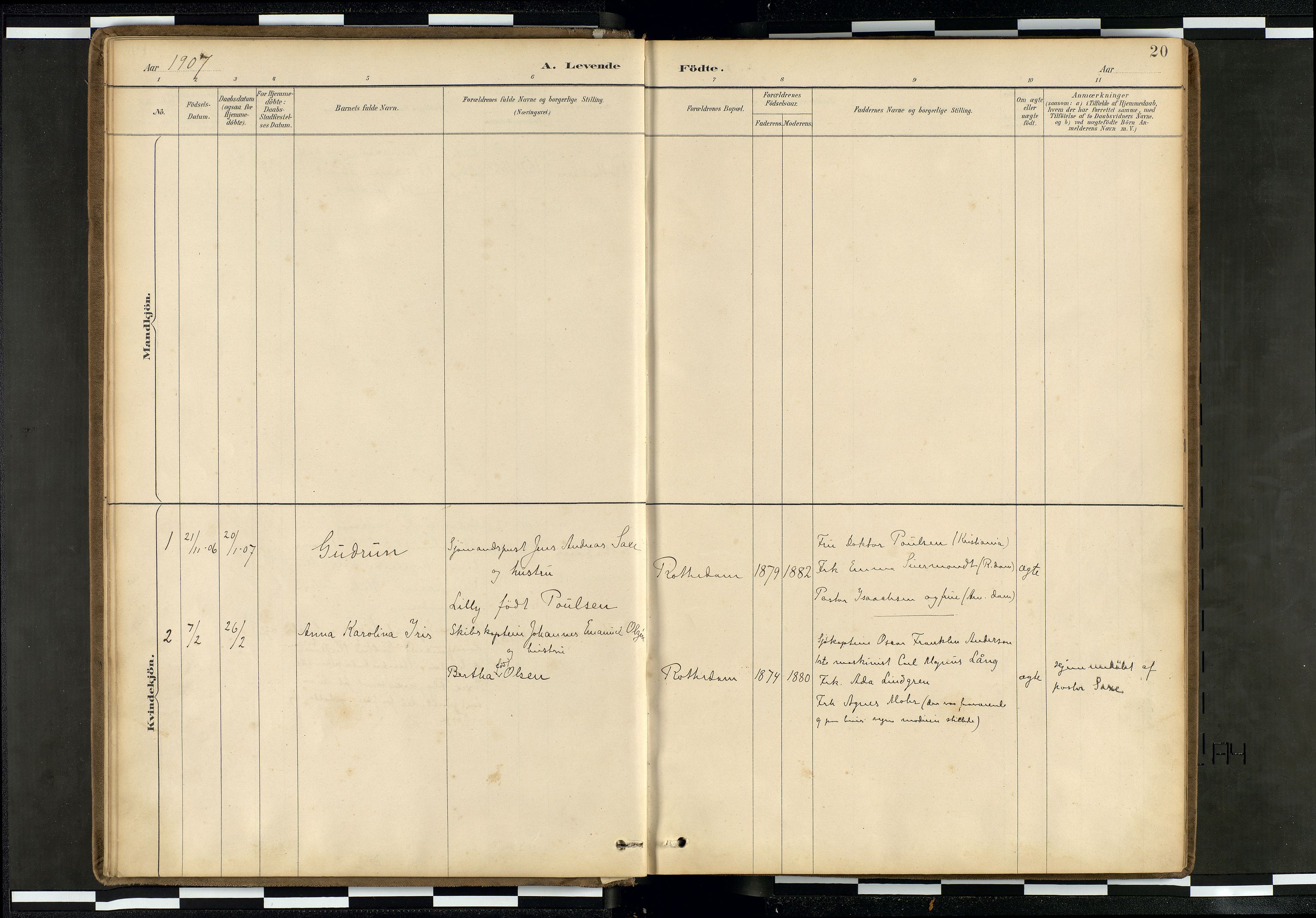 Den norske sjømannsmisjon i utlandet/Hollandske havner (Amsterdam-Rotterdam-Europort), AV/SAB-SAB/PA-0106/H/Ha/Haa/L0002: Parish register (official) no. A 2, 1887-1907, p. 19b-20a