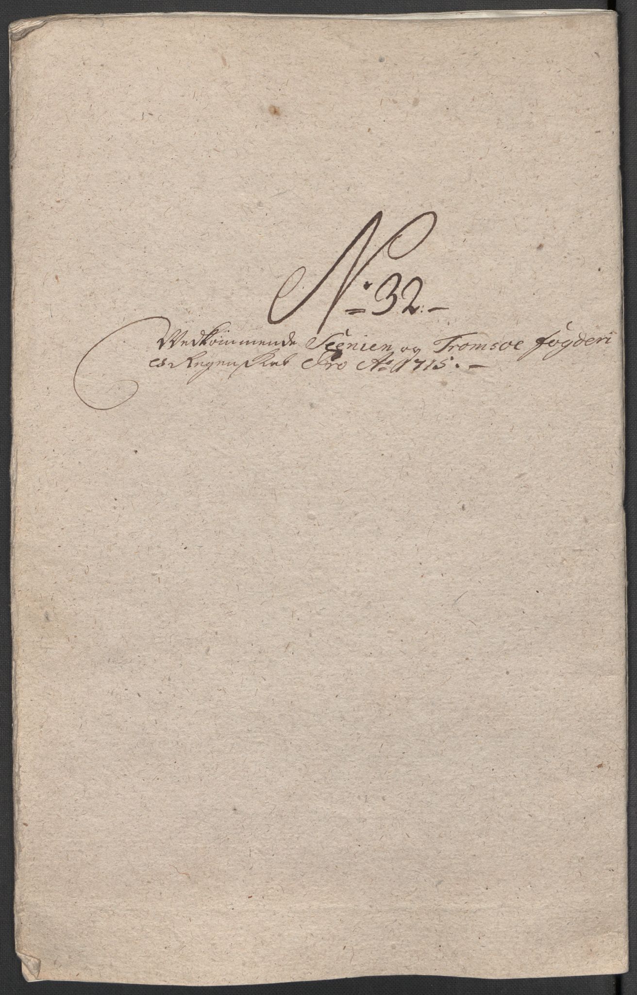 Rentekammeret inntil 1814, Reviderte regnskaper, Fogderegnskap, RA/EA-4092/R68/L4761: Fogderegnskap Senja og Troms, 1715, p. 180