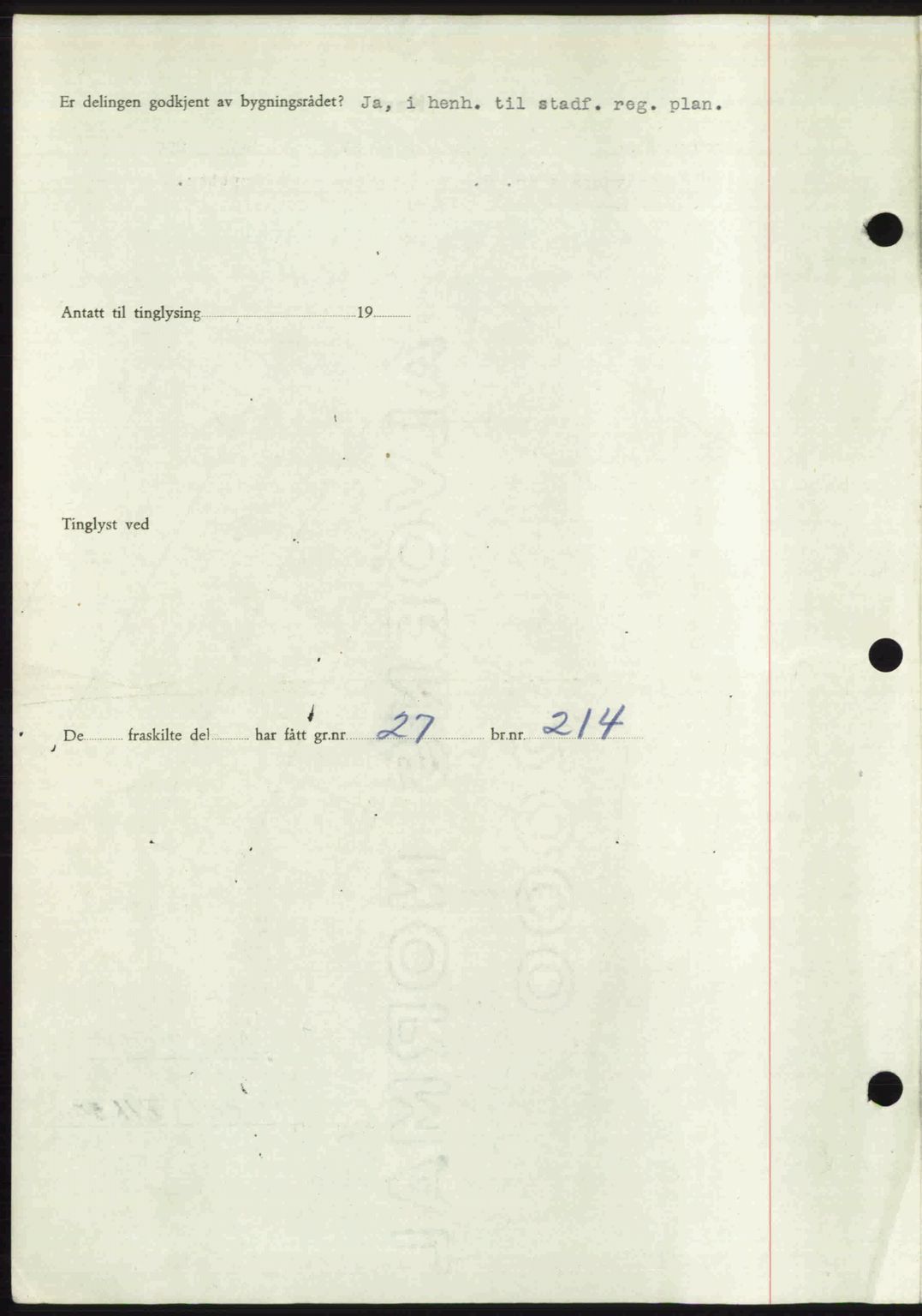 Romsdal sorenskriveri, SAT/A-4149/1/2/2C: Mortgage book no. A24, 1947-1947, Diary no: : 3268/1947