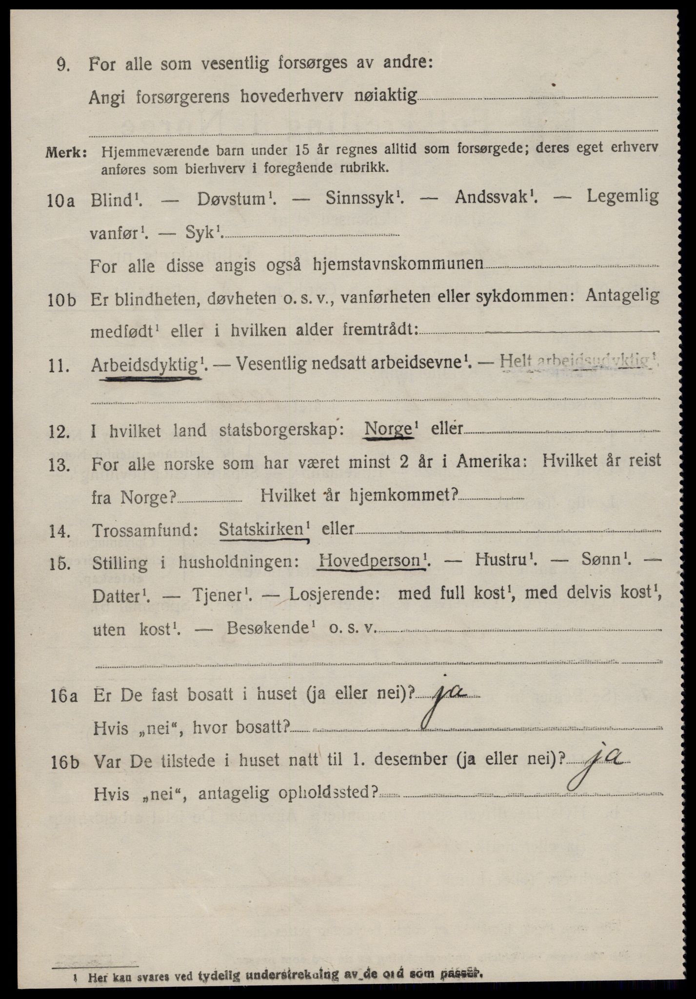 SAT, 1920 census for Grytten, 1920, p. 5893