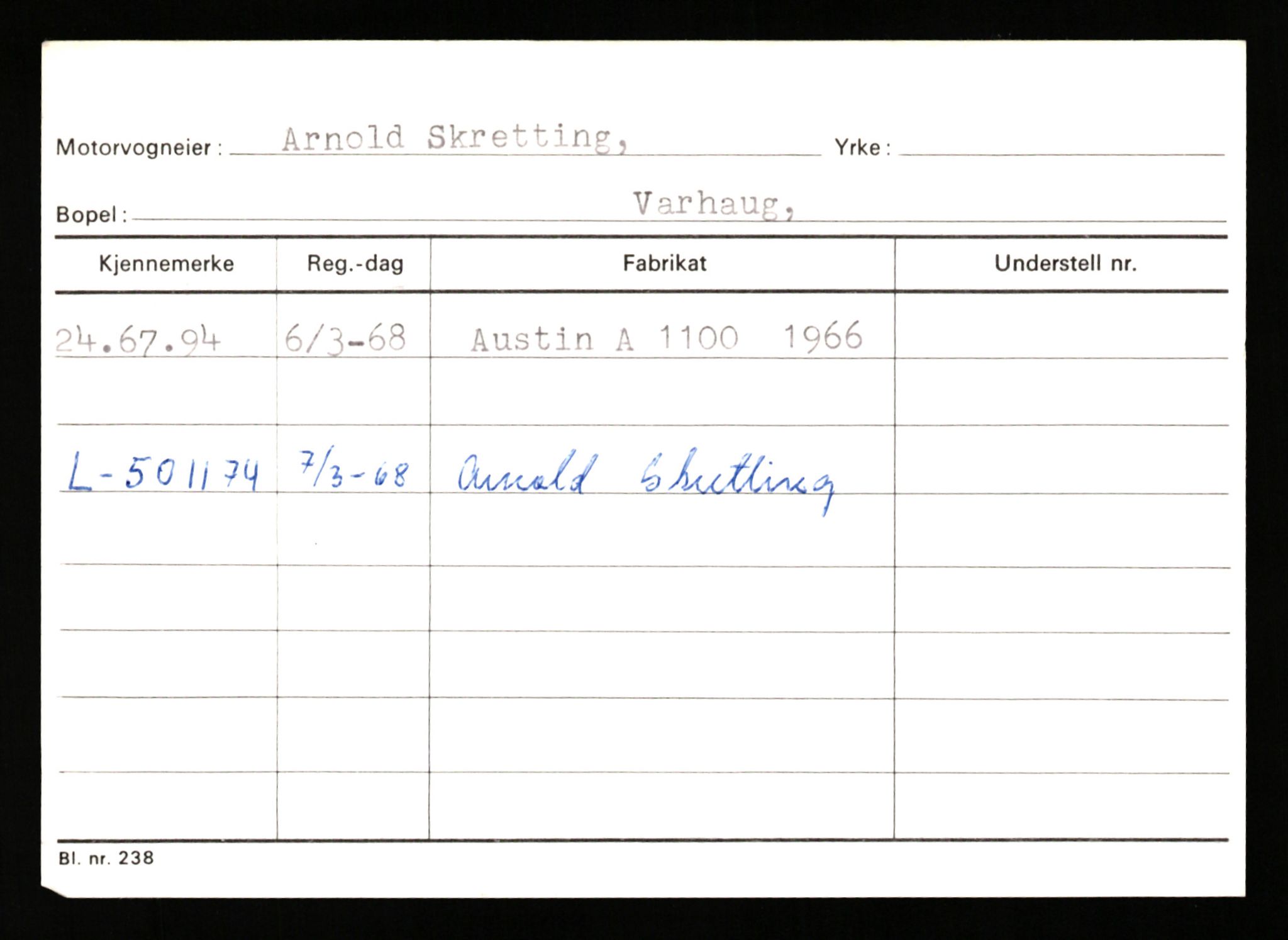 Stavanger trafikkstasjon, AV/SAST-A-101942/0/G/L0011: Registreringsnummer: 240000 - 363477, 1930-1971, p. 287