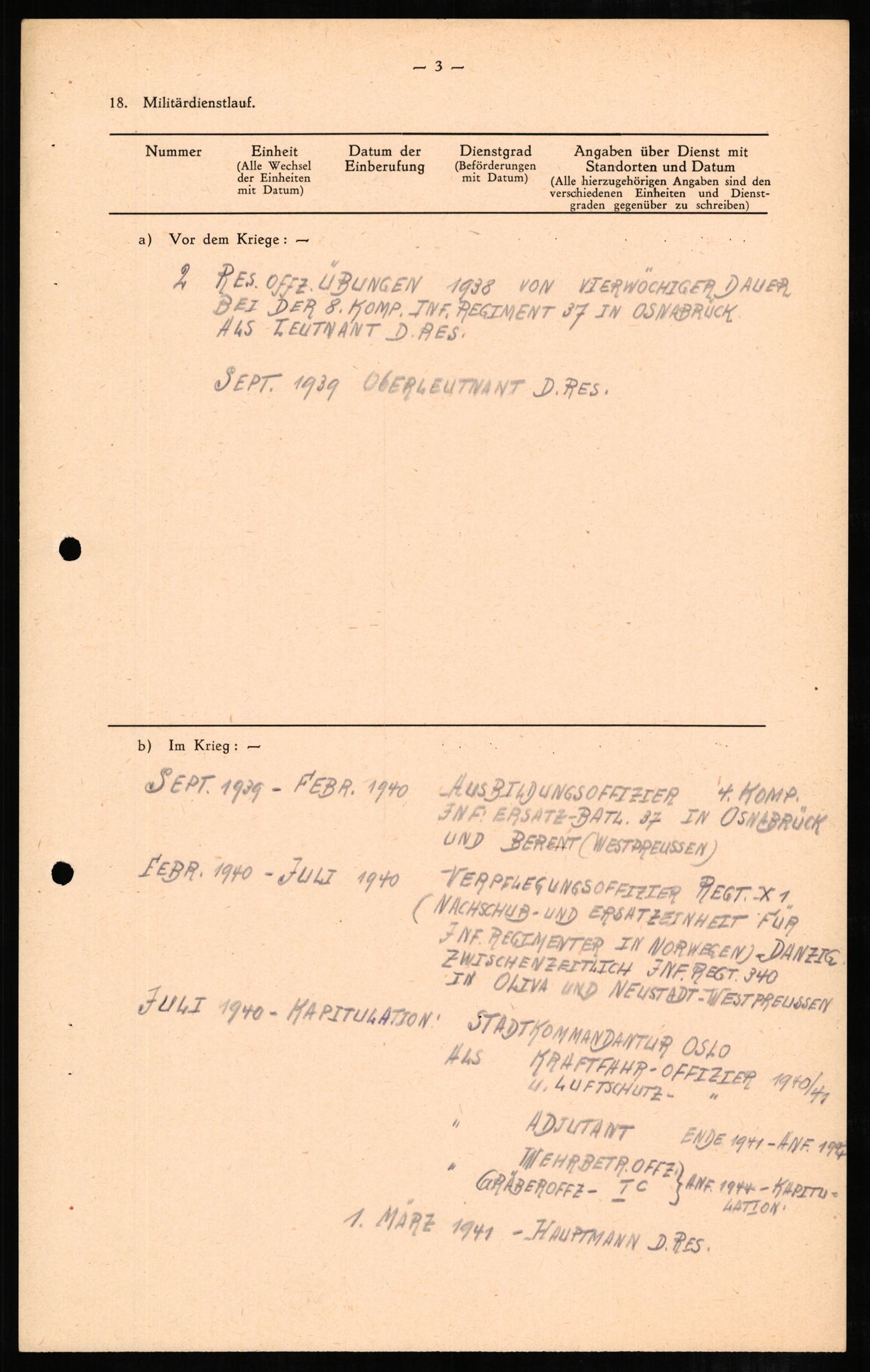 Forsvaret, Forsvarets overkommando II, AV/RA-RAFA-3915/D/Db/L0004: CI Questionaires. Tyske okkupasjonsstyrker i Norge. Tyskere., 1945-1946, p. 487