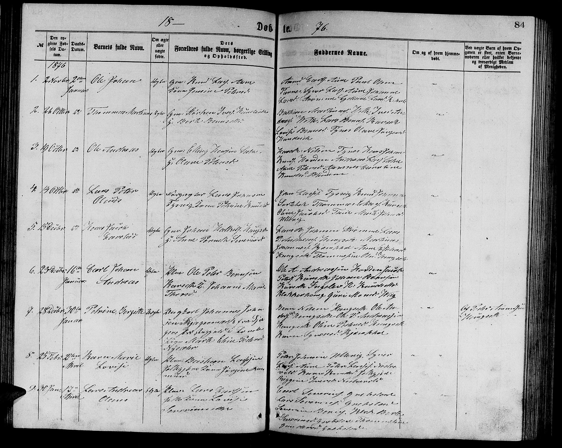 Ministerialprotokoller, klokkerbøker og fødselsregistre - Møre og Romsdal, AV/SAT-A-1454/523/L0338: Parish register (copy) no. 523C01, 1865-1877, p. 84