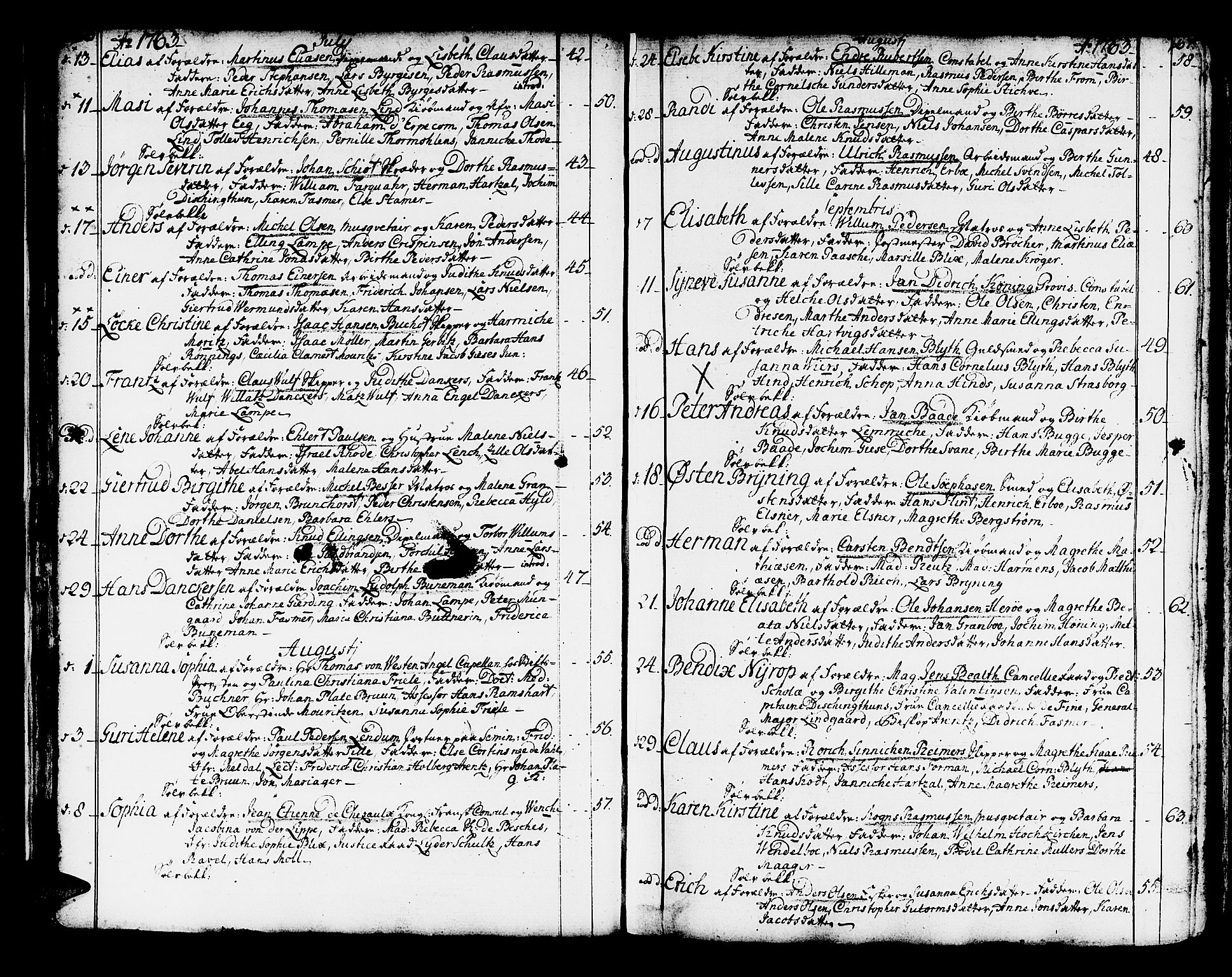 Domkirken sokneprestembete, SAB/A-74801/H/Haa/L0003: Parish register (official) no. A 3, 1758-1789, p. 66-67