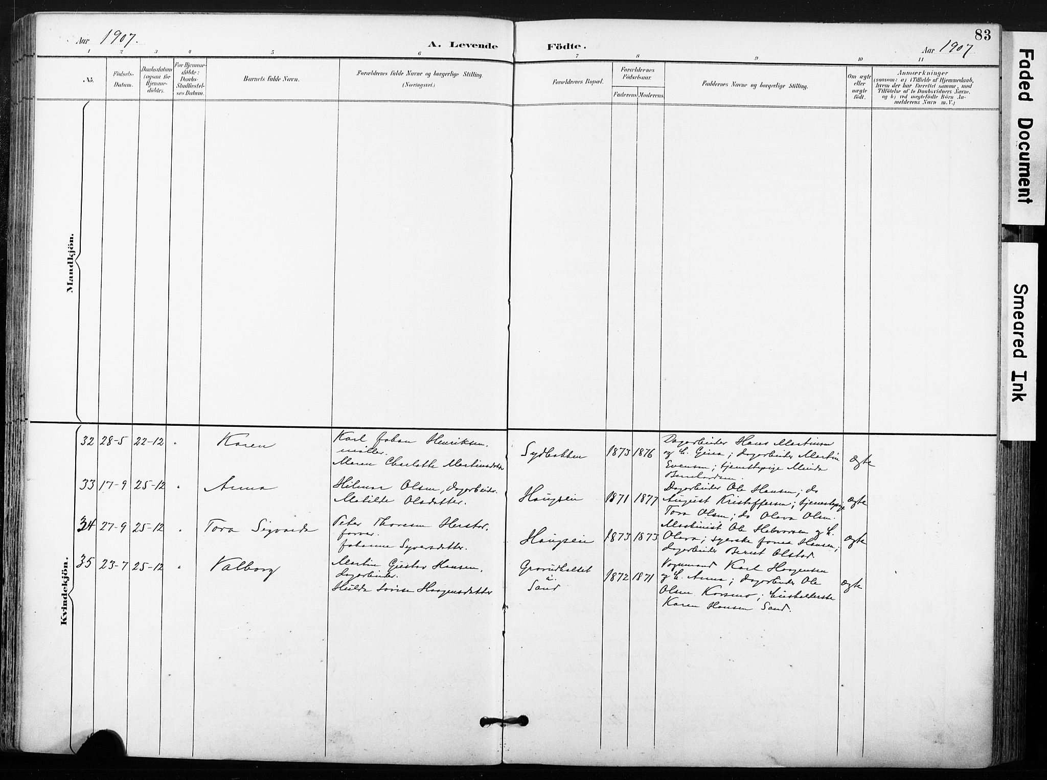 Ullensaker prestekontor Kirkebøker, AV/SAO-A-10236a/F/Fb/L0002: Parish register (official) no. II 2, 1894-1909, p. 83