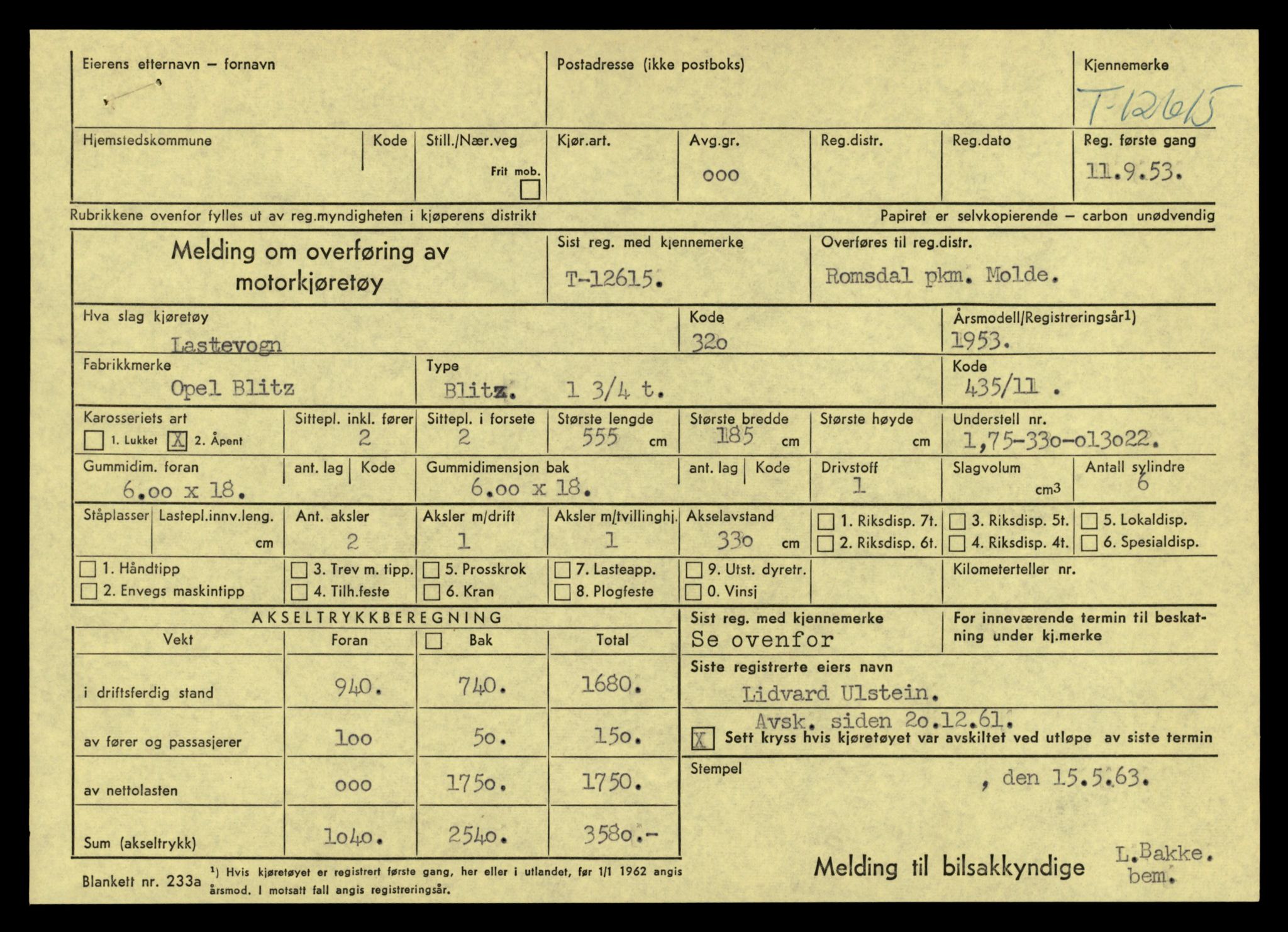 Møre og Romsdal vegkontor - Ålesund trafikkstasjon, AV/SAT-A-4099/F/Fe/L0034: Registreringskort for kjøretøy T 12500 - T 12652, 1927-1998, p. 2215