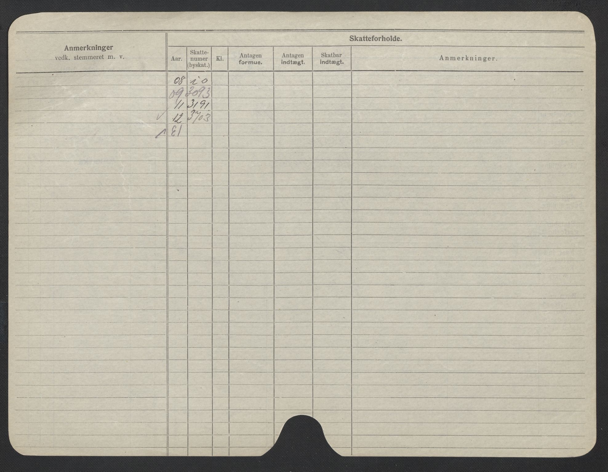 Oslo folkeregister, Registerkort, AV/SAO-A-11715/F/Fa/Fac/L0019: Kvinner, 1906-1914, p. 922b