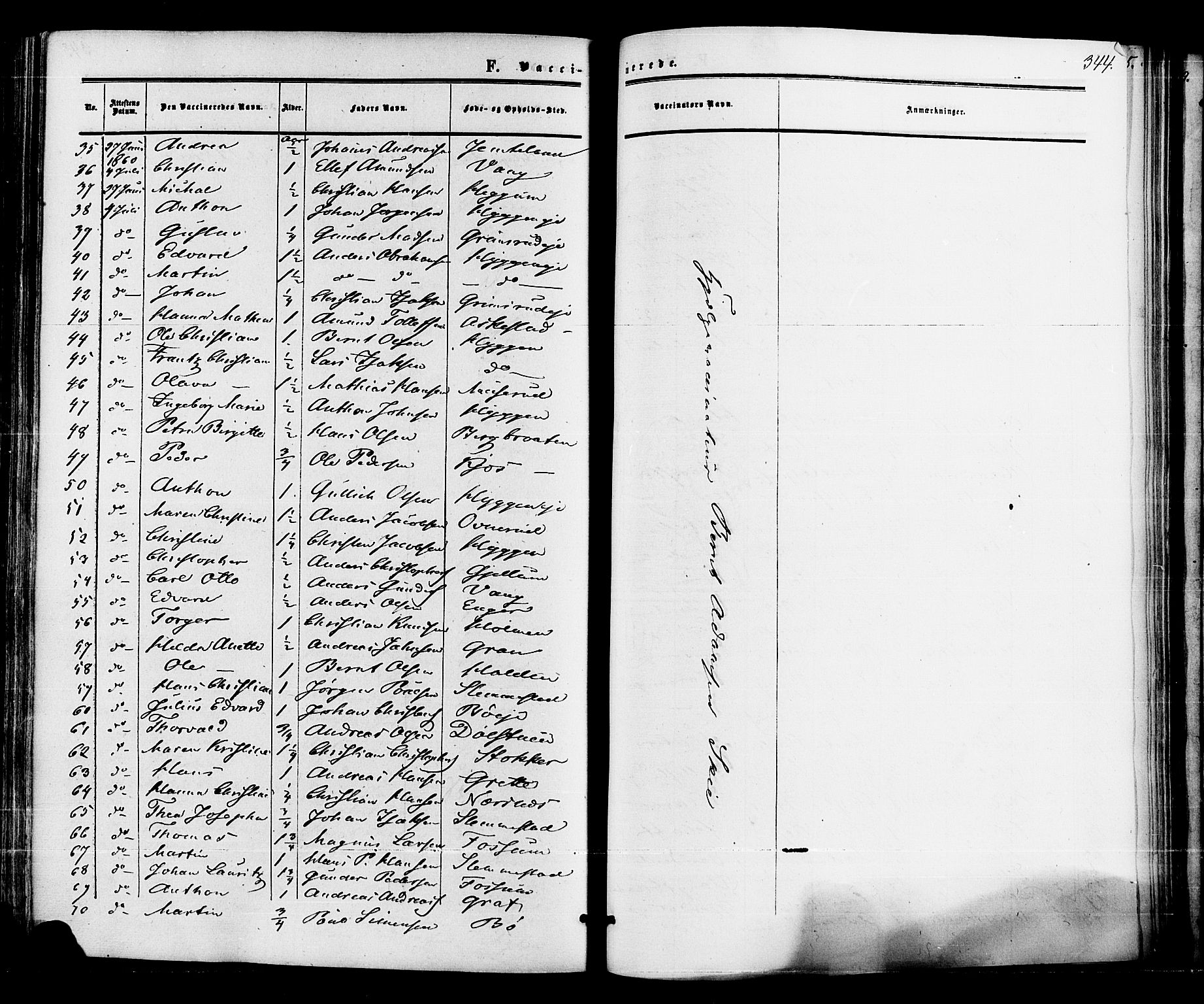 Røyken kirkebøker, AV/SAKO-A-241/F/Fa/L0006: Parish register (official) no. 6, 1857-1875, p. 344